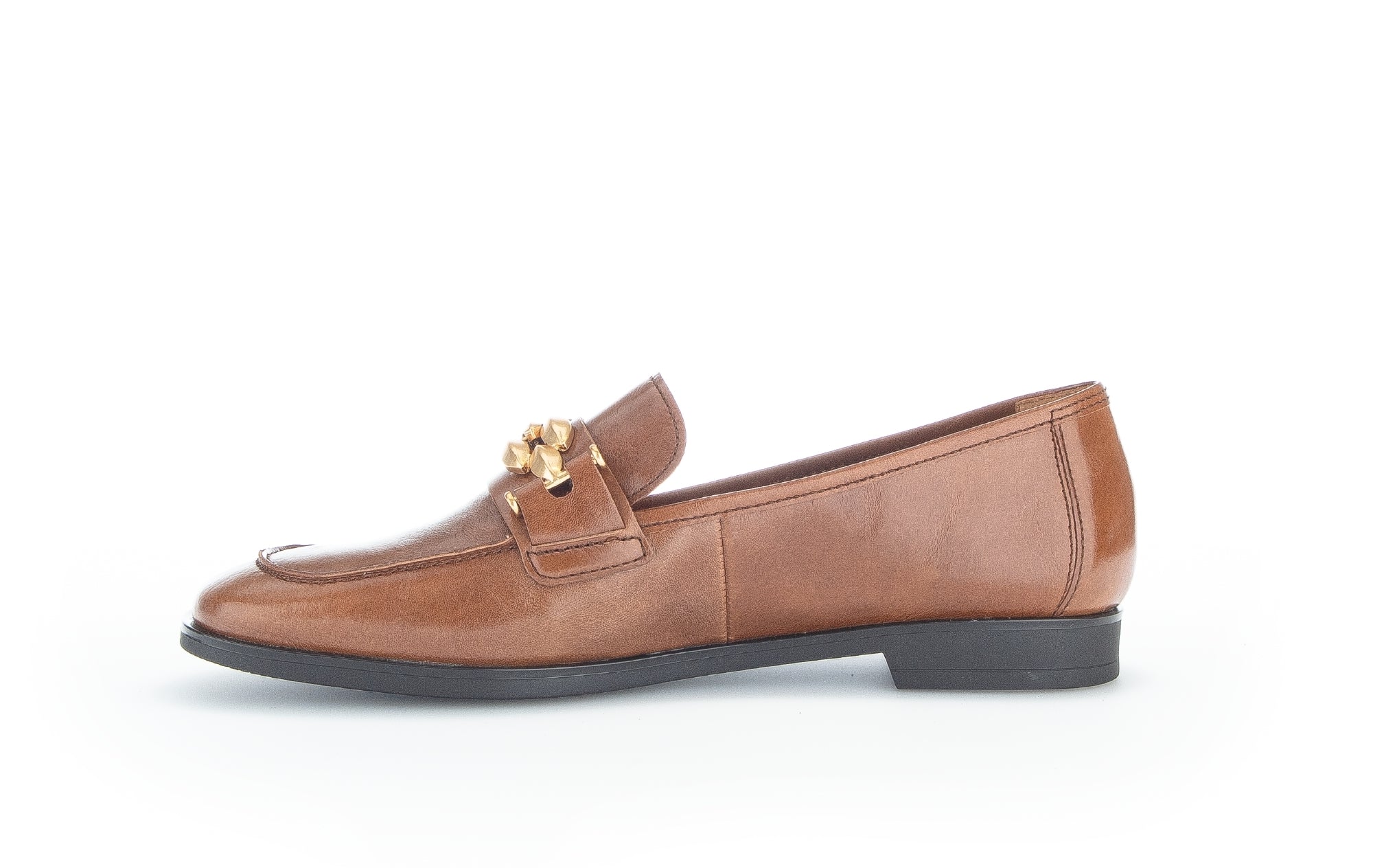 Mocassins cognac en cuir - Image 2