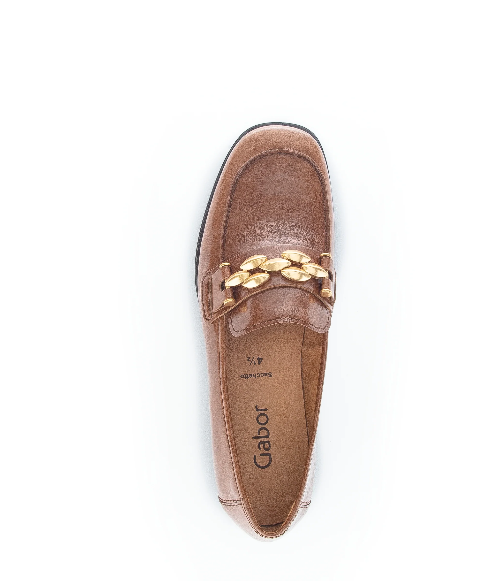 Mocassins cognac en cuir - Image 5