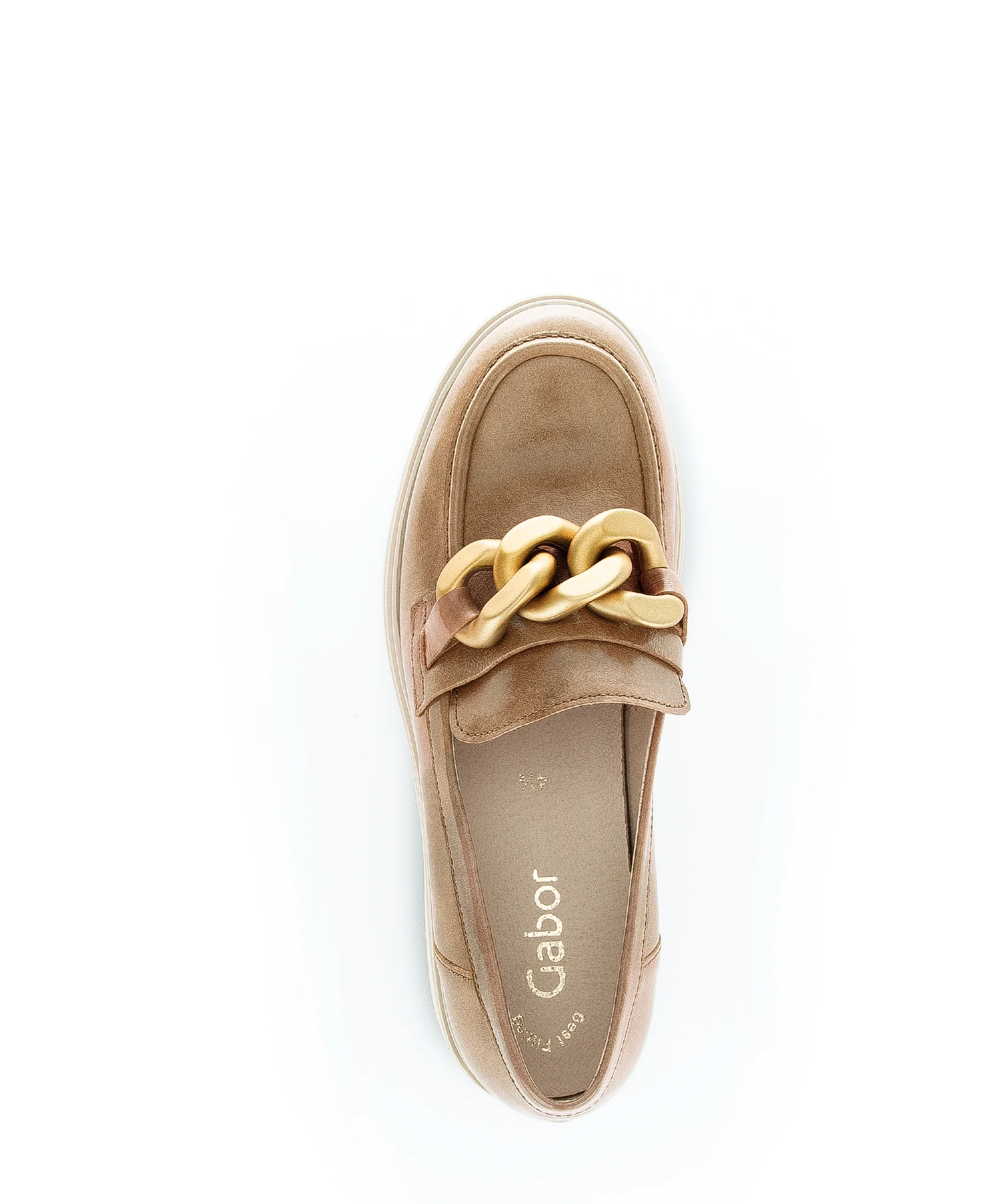 Mocassins cognac en cuir - Image 4