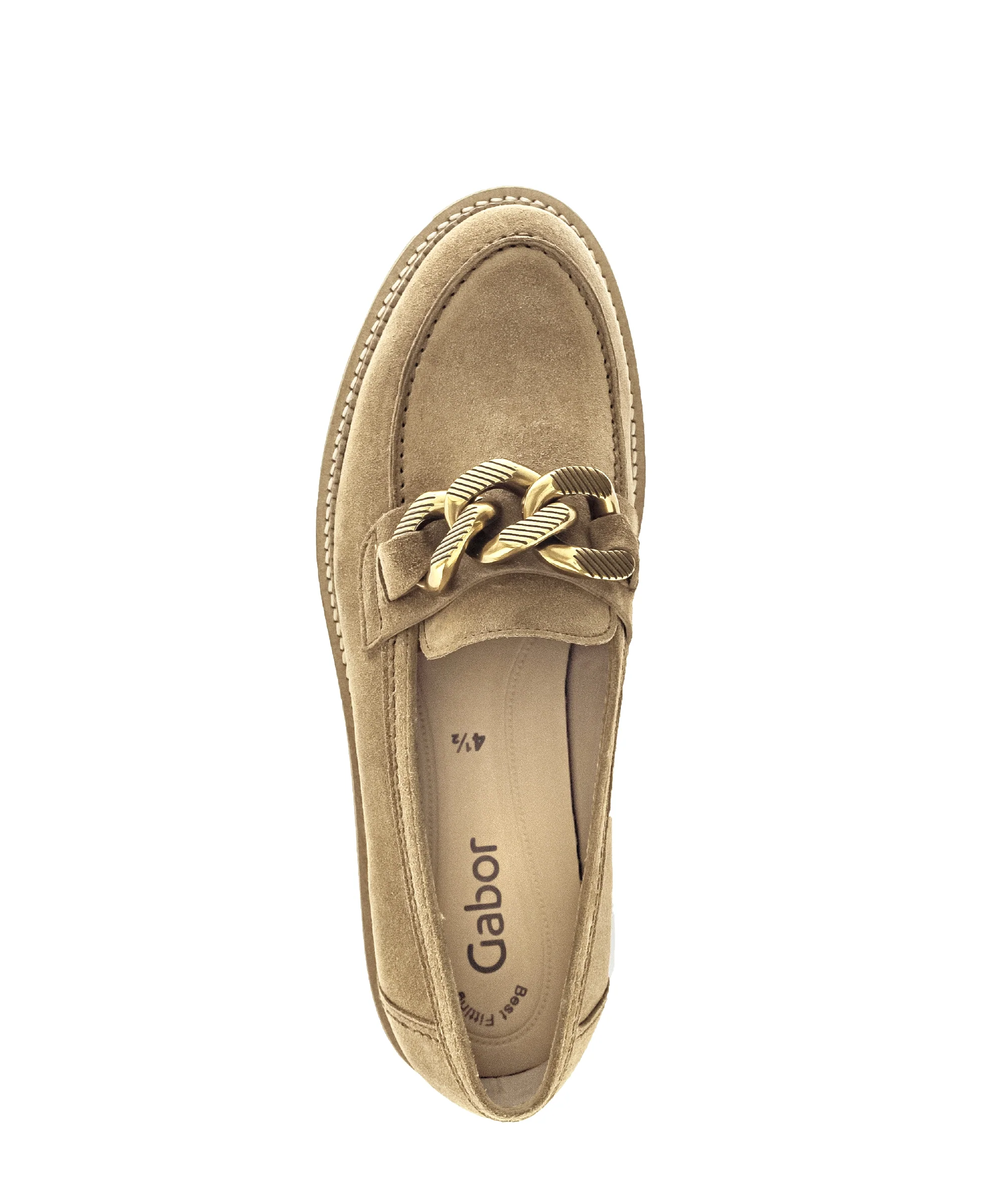 Mocassins cognacs en velours - Image 6