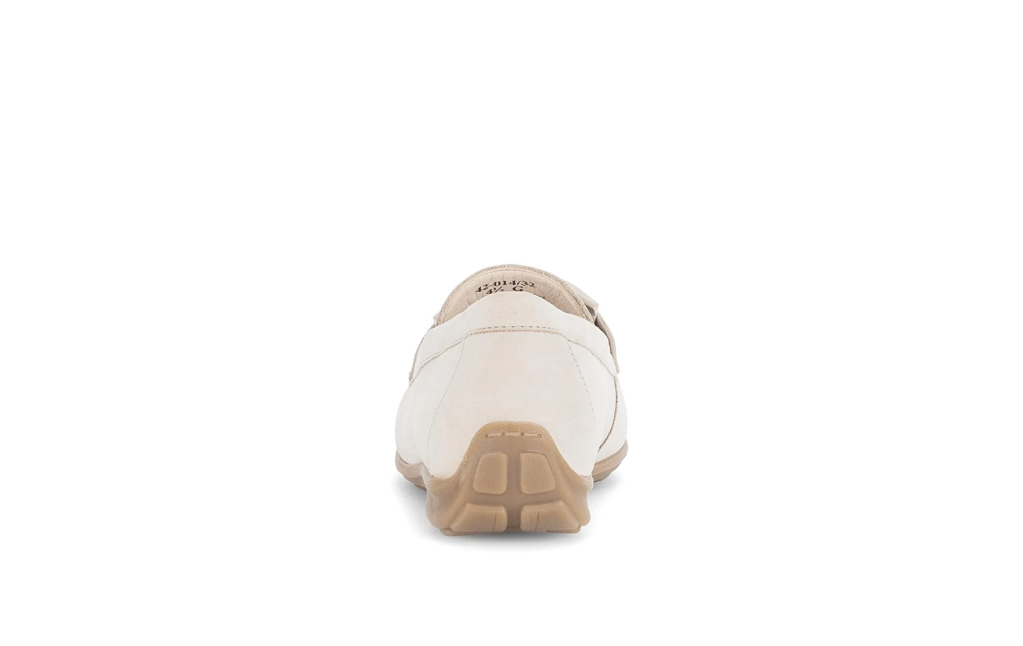 Mocassins crème en cuir nubuck - Image 4