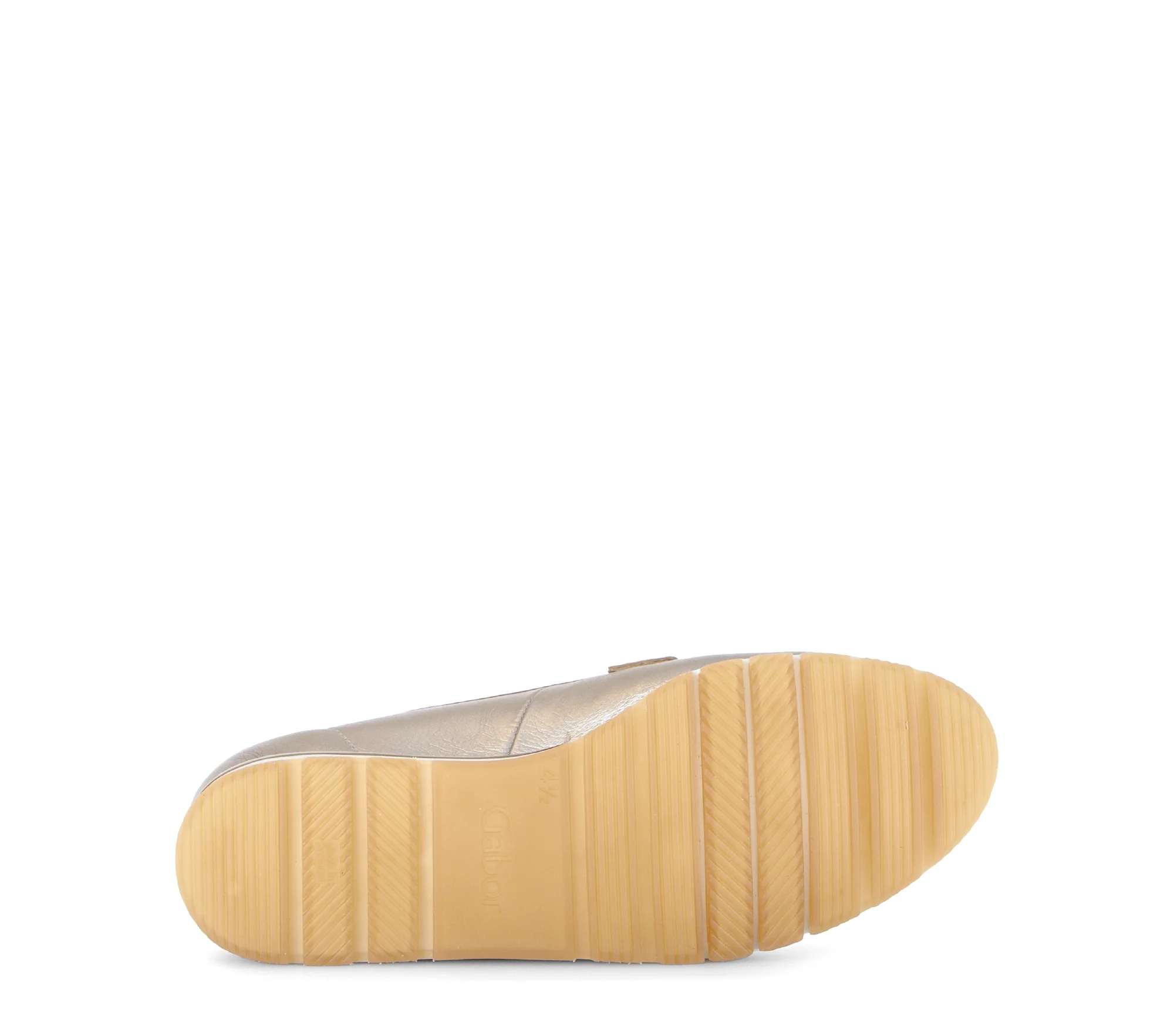Mocassins dorés en cuir lisse - Image 7