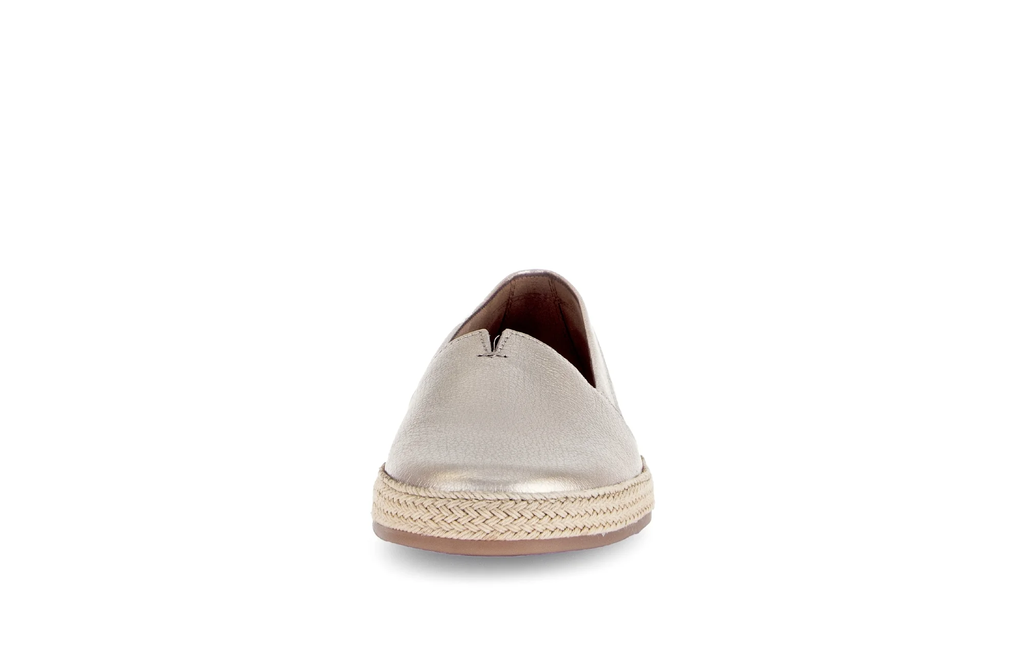 Mocassins dorés en cuir métallisé - Image 5