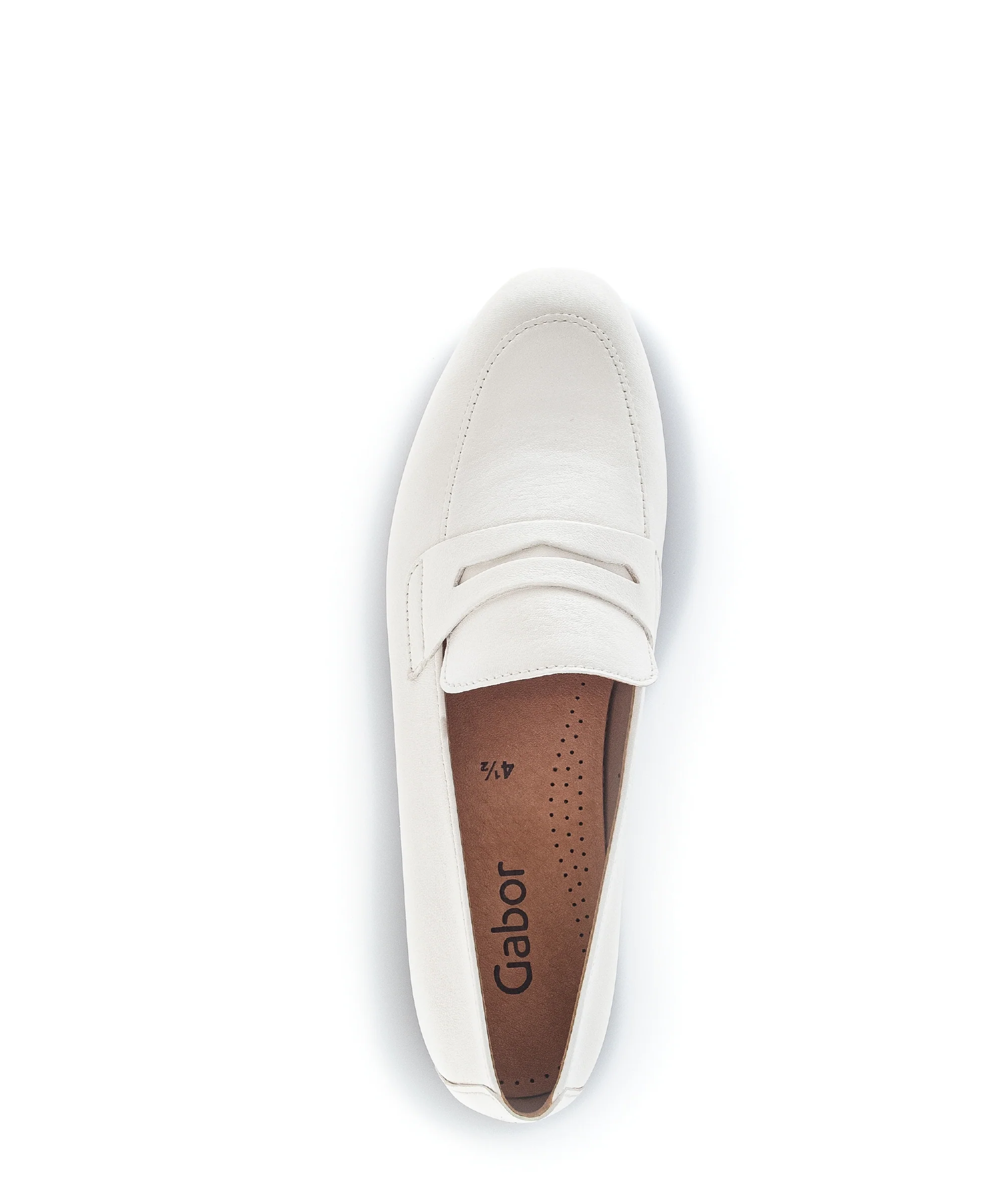 Mocassins ecrus en cuir - Image 5