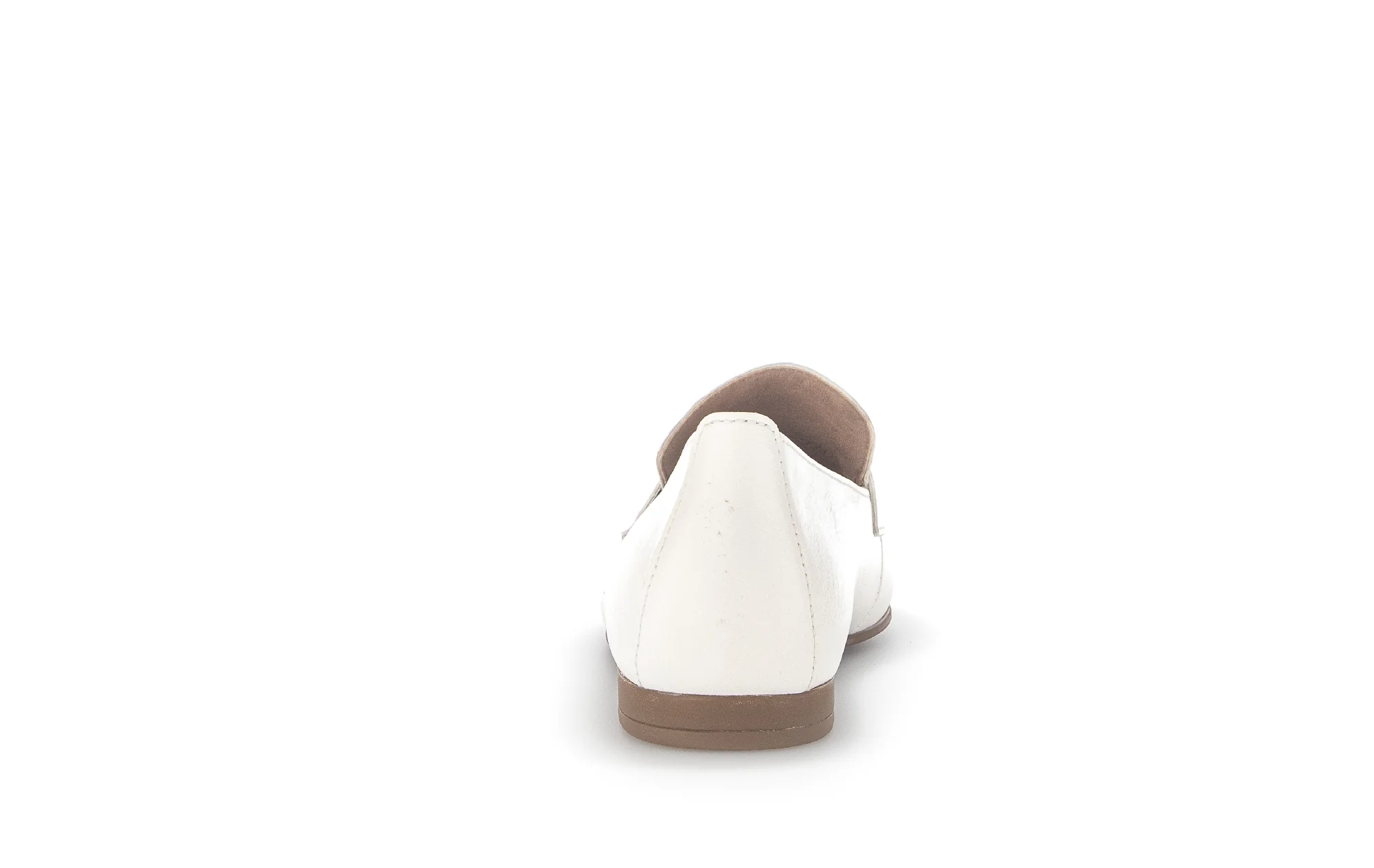 Mocassins ecrus en cuir - Image 6