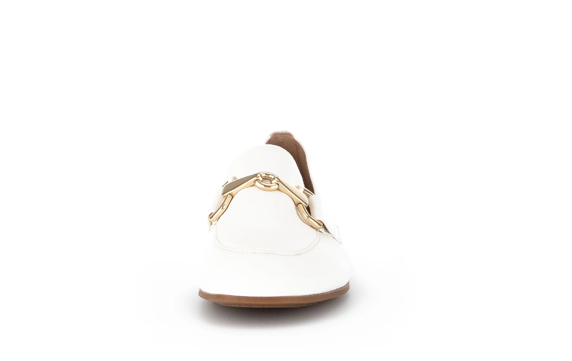 Mocassins ecrus en cuir - Image 4