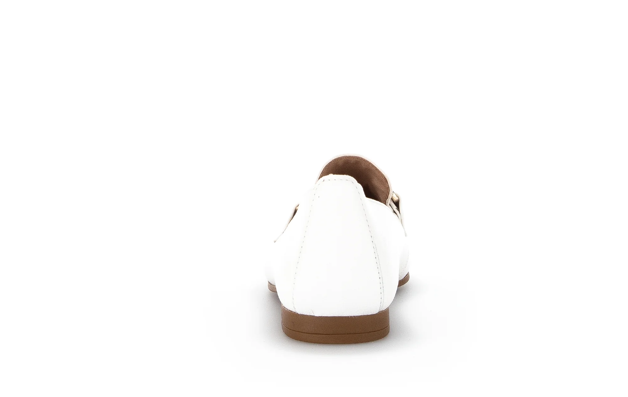 Mocassins ecrus en cuir - Image 6