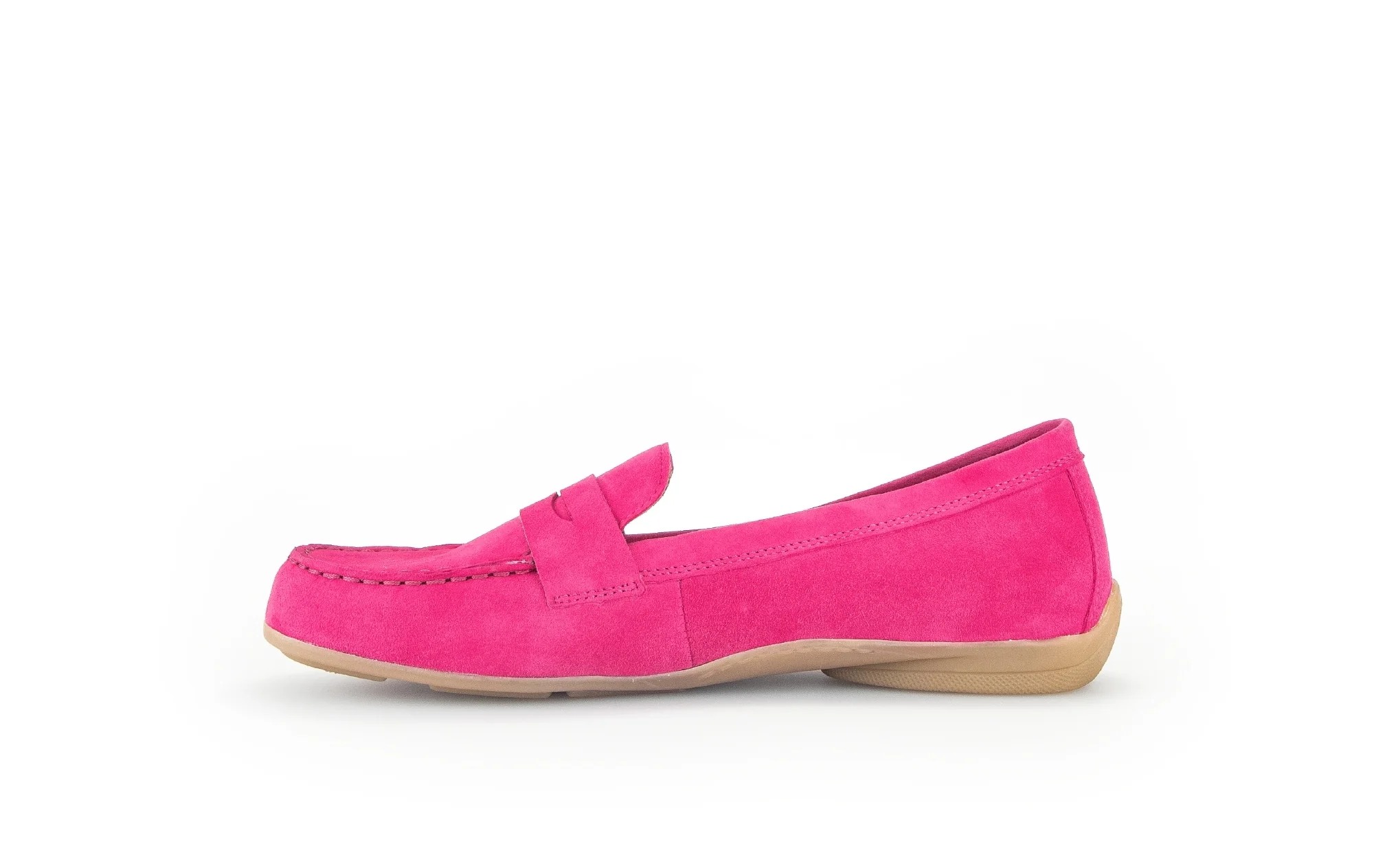 Mocassins fuchsia en cuir - Image 2