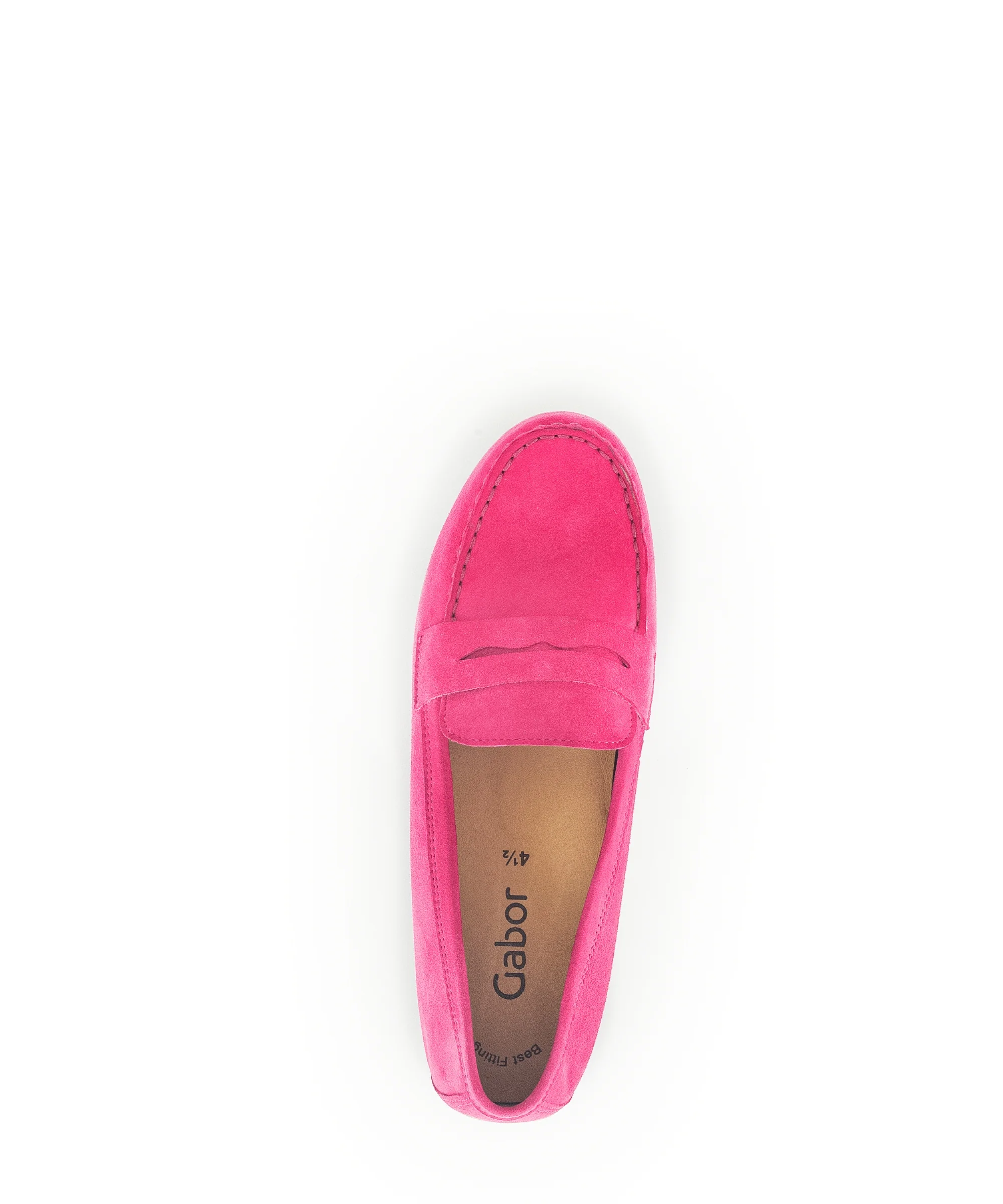 Mocassins fuchsia en cuir - Image 3