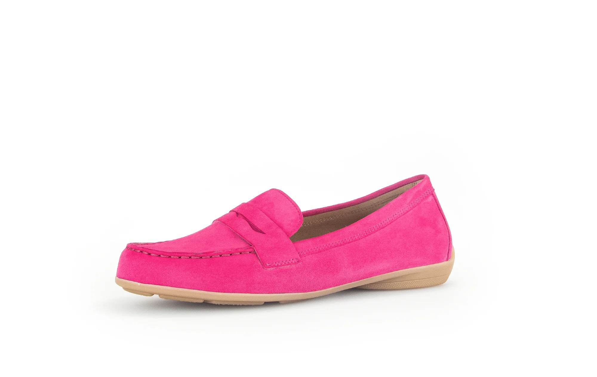 Mocassins fuchsia en cuir - Image 6