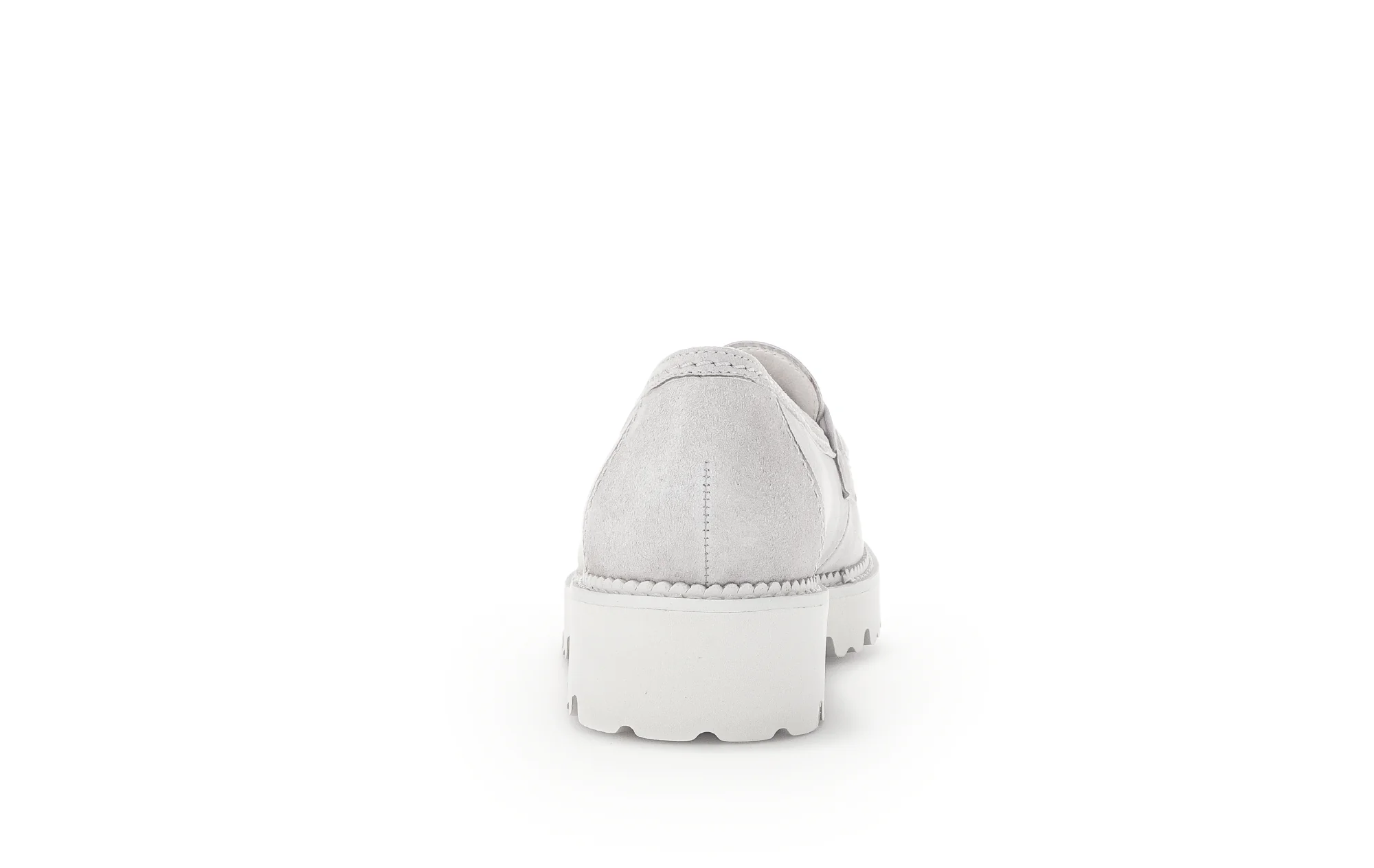 Mocassins gris en suède - Image 4