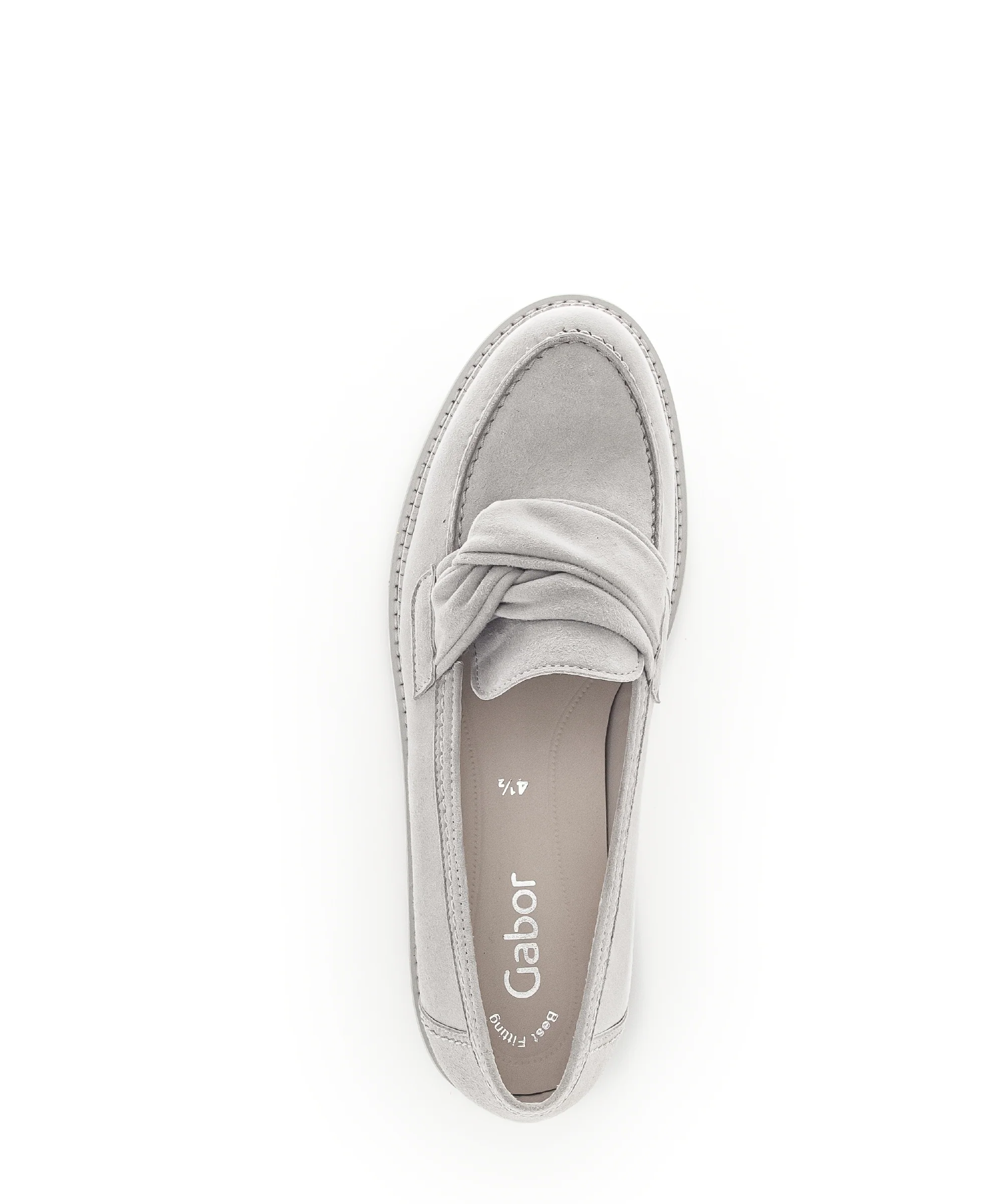Mocassins gris en suède - Image 6