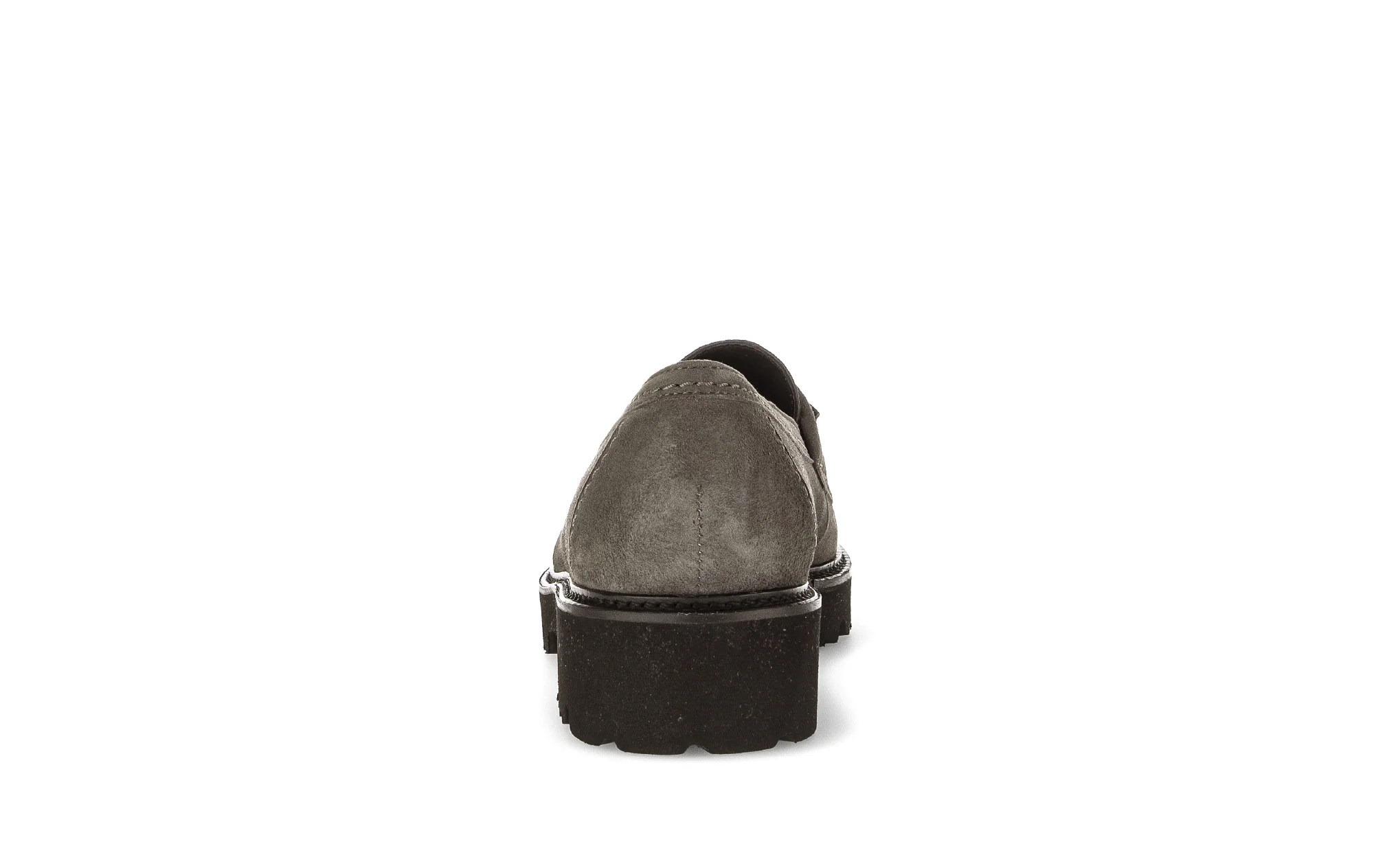 Mocassins gris en velours - Image 6