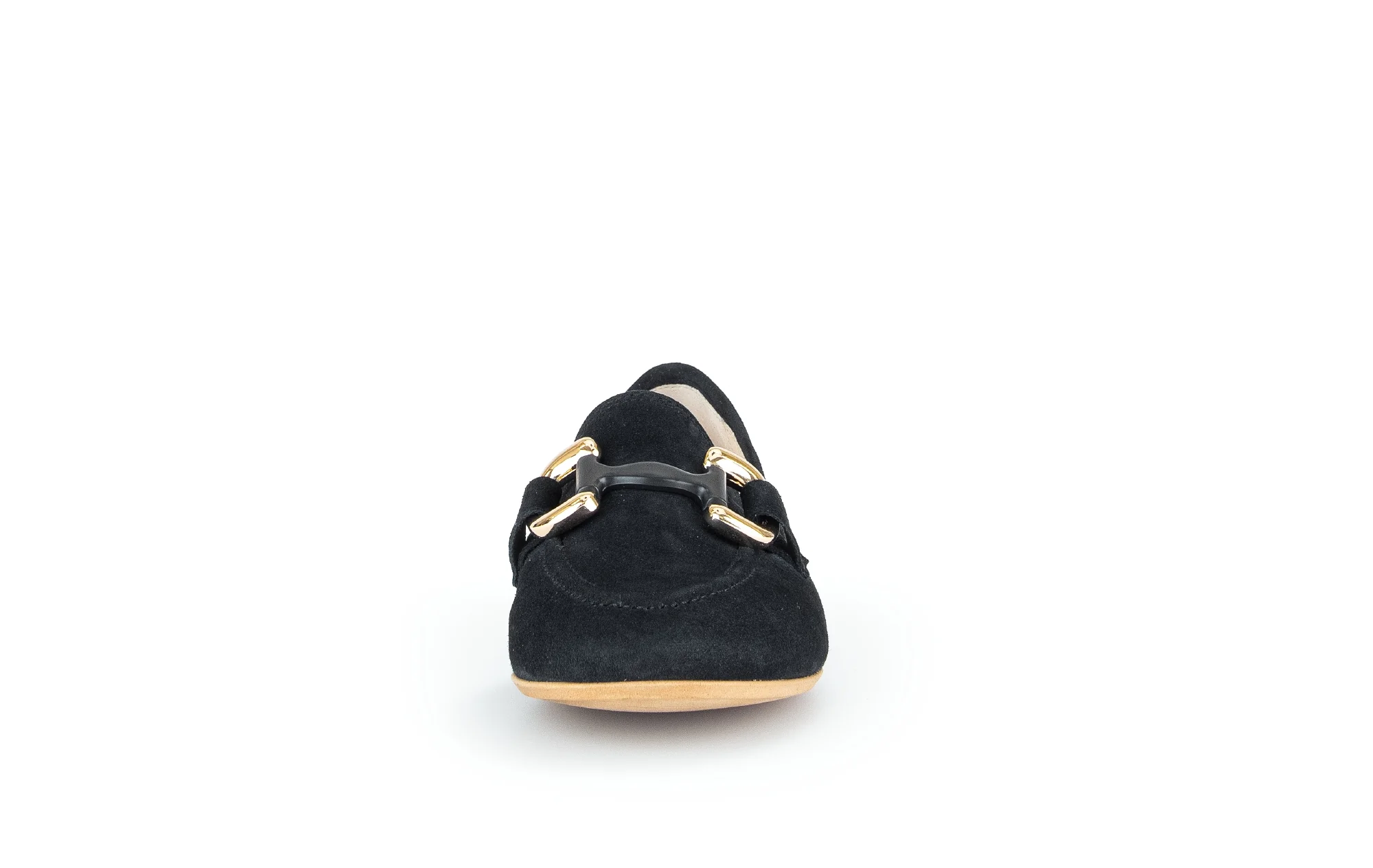 Mocassins marine en cuir velours - Image 4