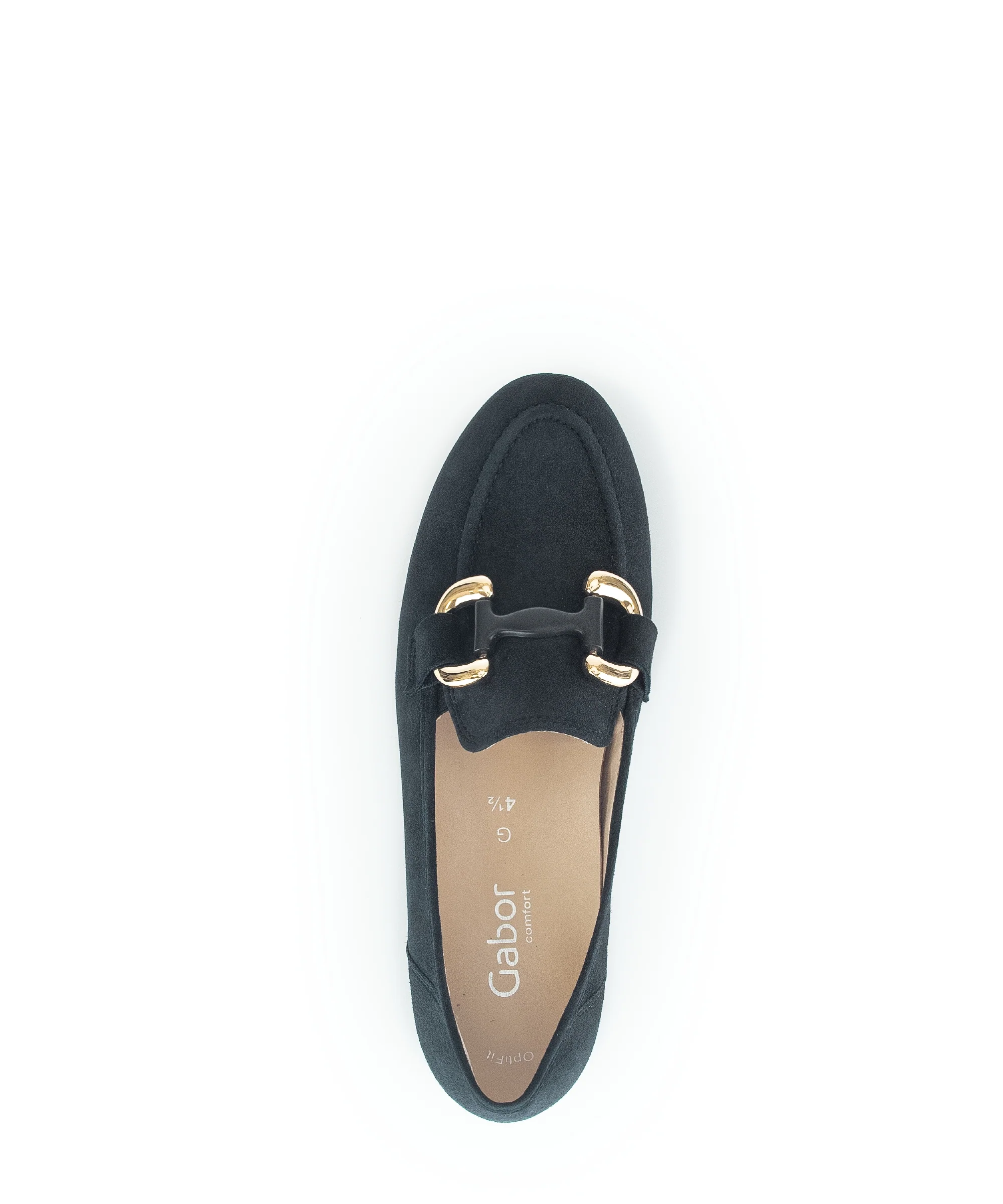 Mocassins marine en cuir velours - Image 5