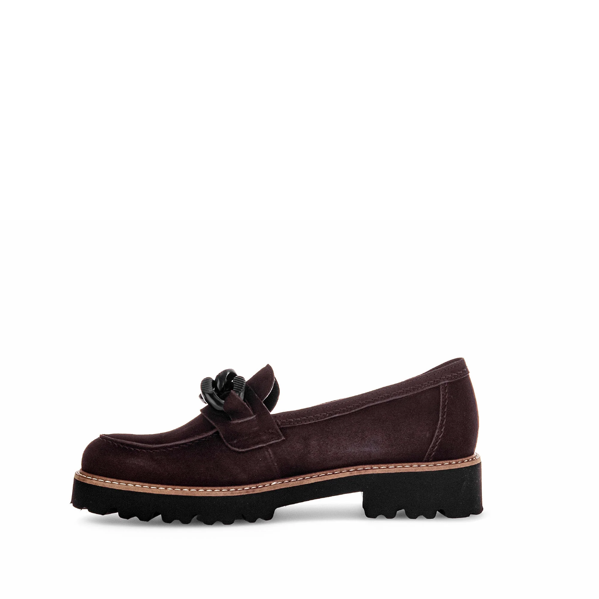 Mocassins marron en velours - Image 2