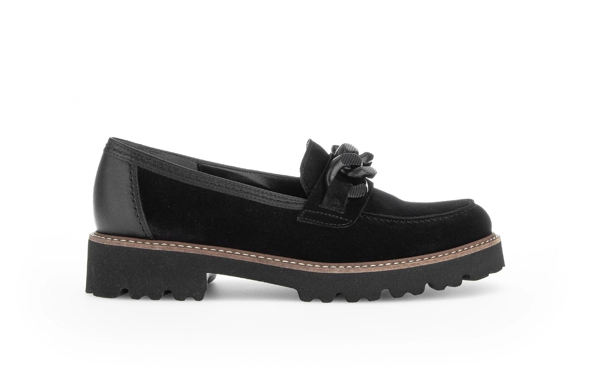 Mocassins noirs en Nubuck