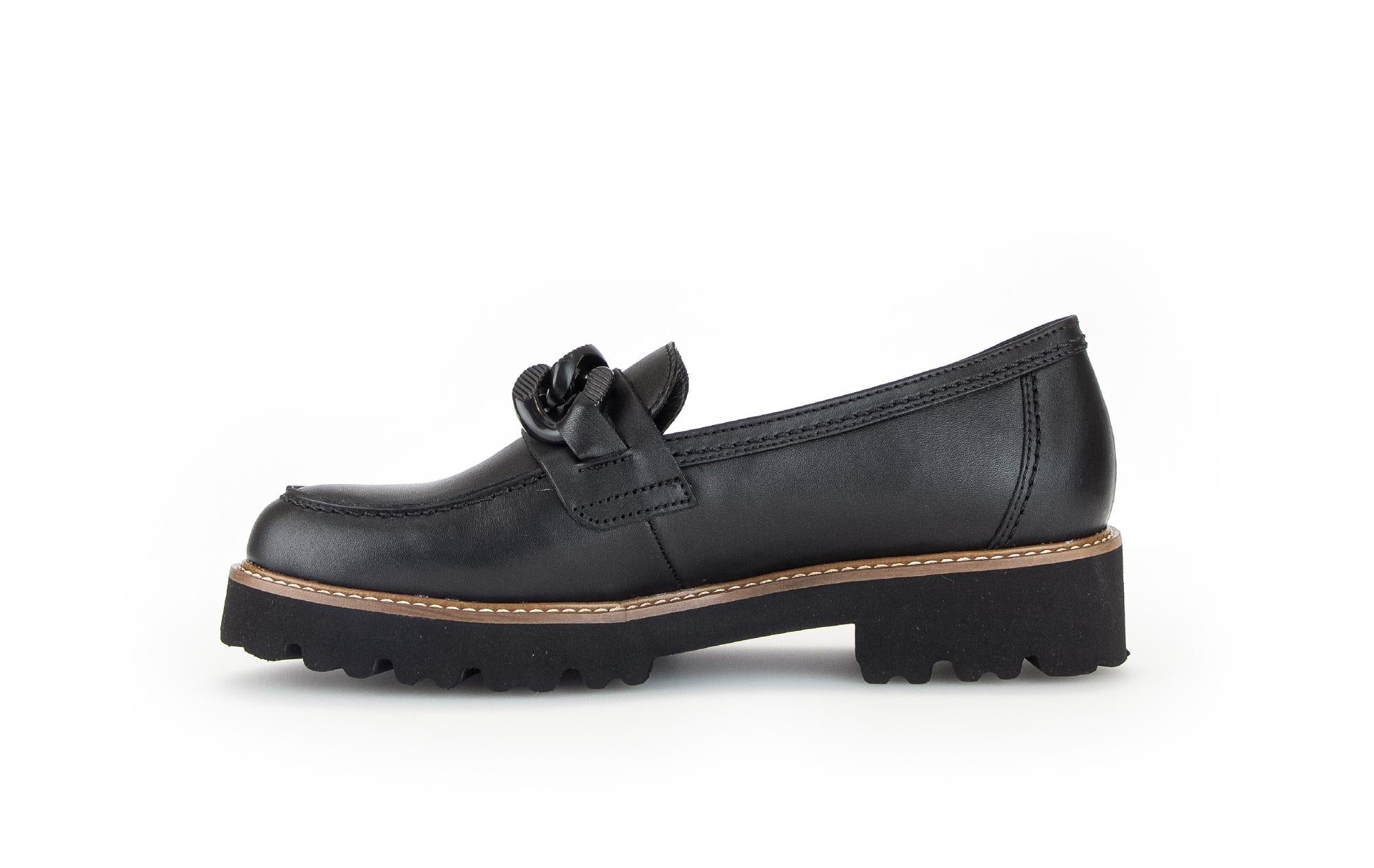 Mocassins noirs en cuir lisse - Image 2