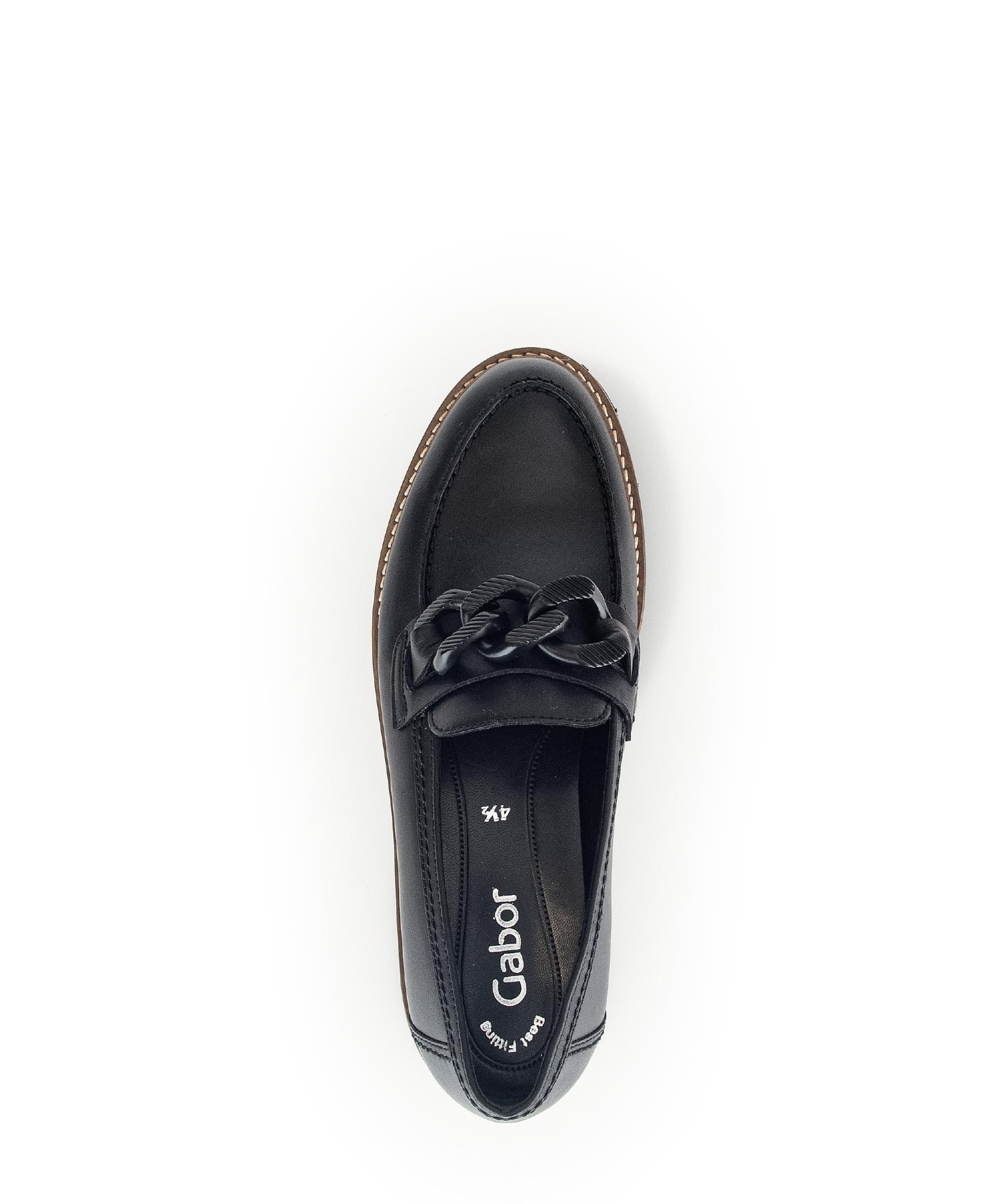 Mocassins noirs en cuir lisse - Image 3