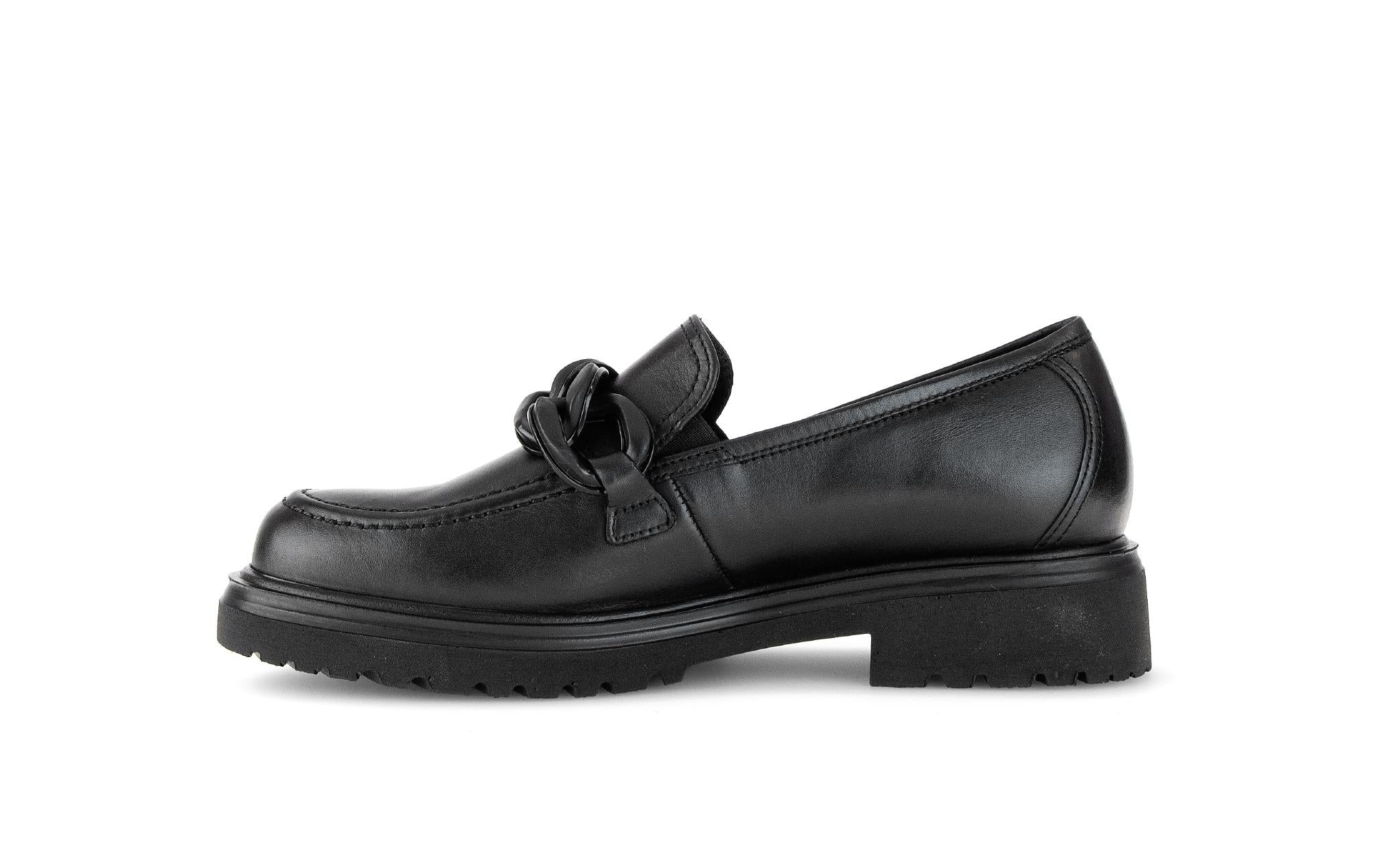 Mocassins noirs en cuir lisse - Image 2