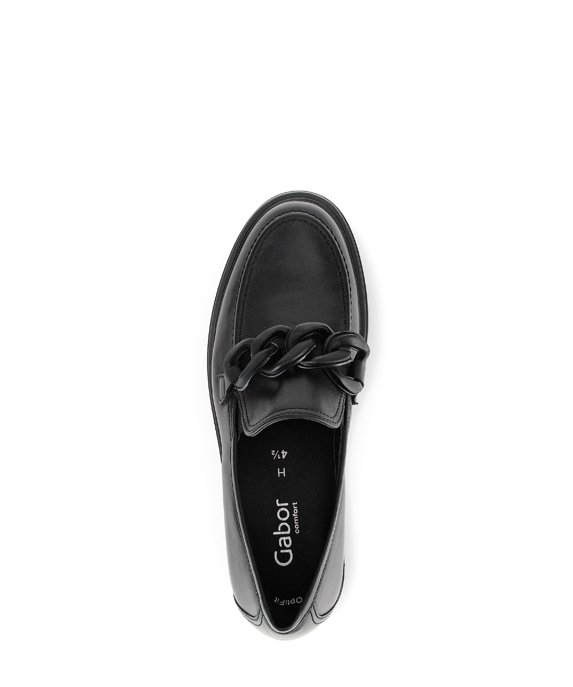 Mocassins noirs en cuir lisse - Image 3