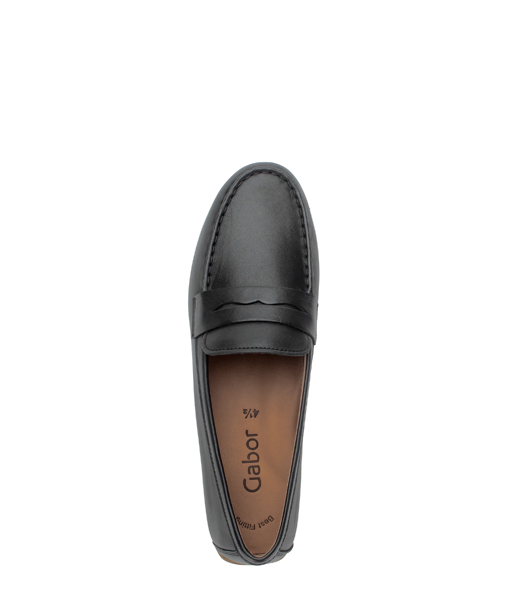 Mocassins noirs en cuir lisse - Image 3