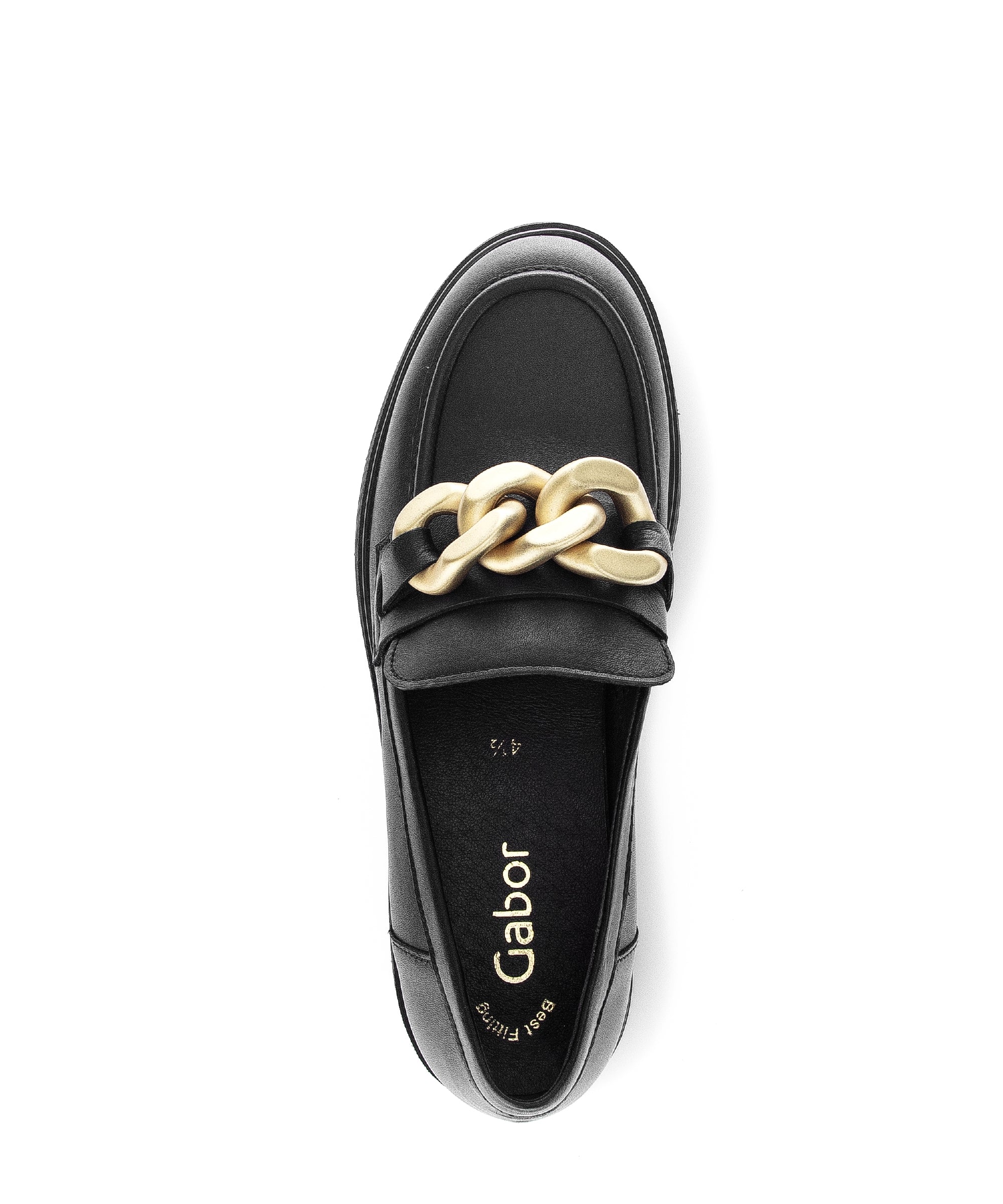Mocassins noirs en cuir lisse - Image 4