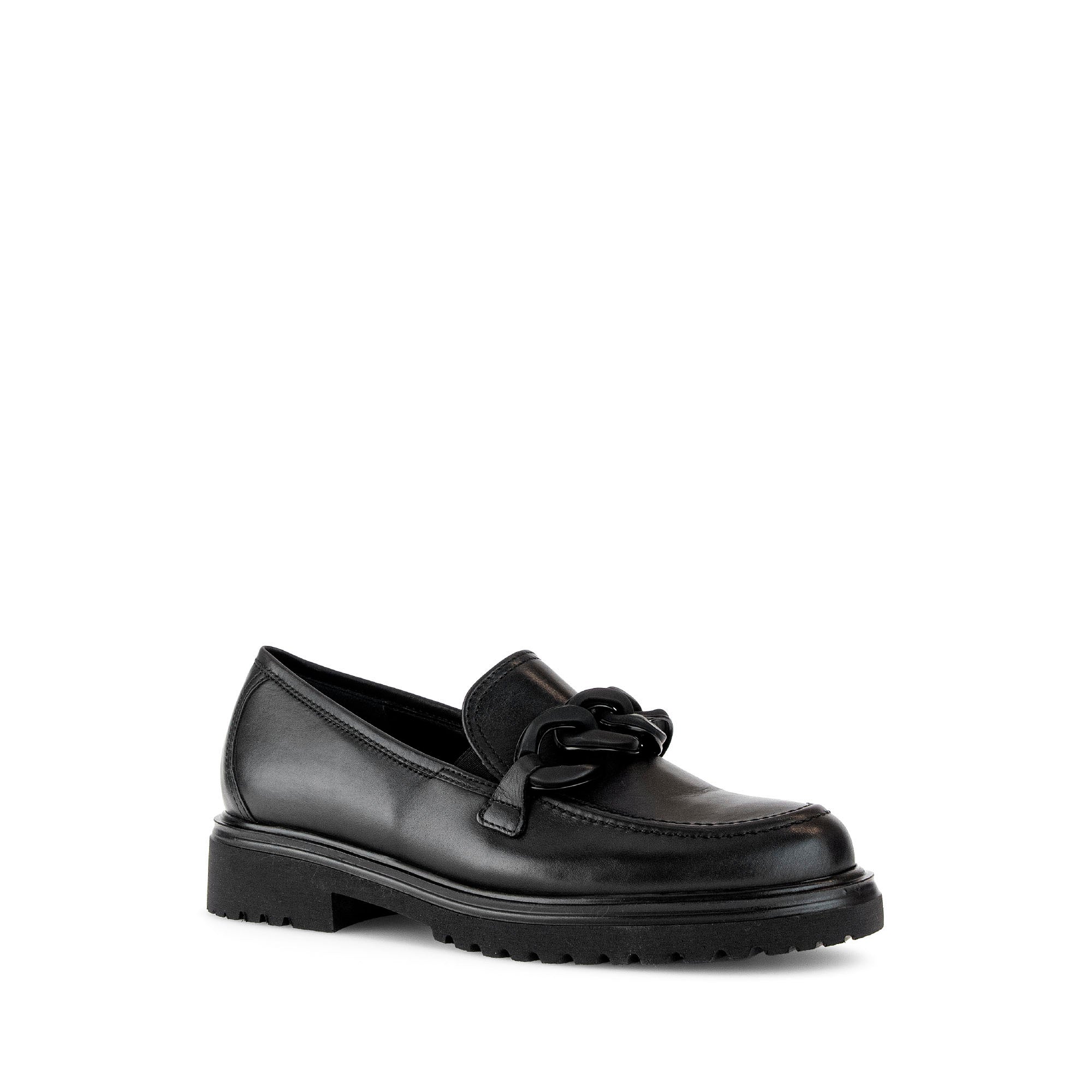 Mocassins noirs en cuir lisse - Image 3
