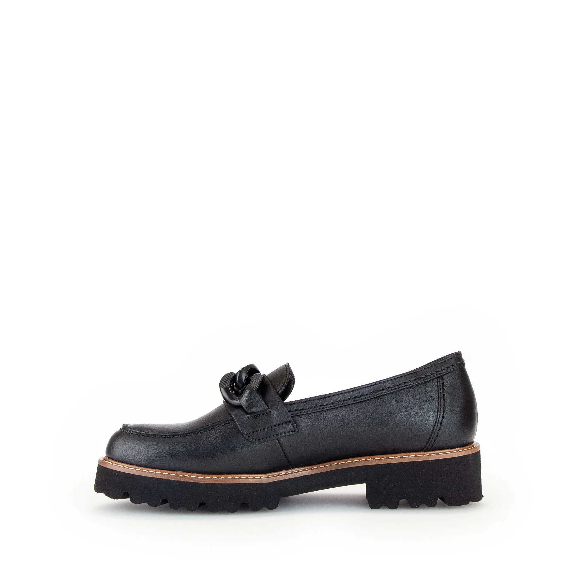 Mocassins noirs en cuir lisse - Image 2