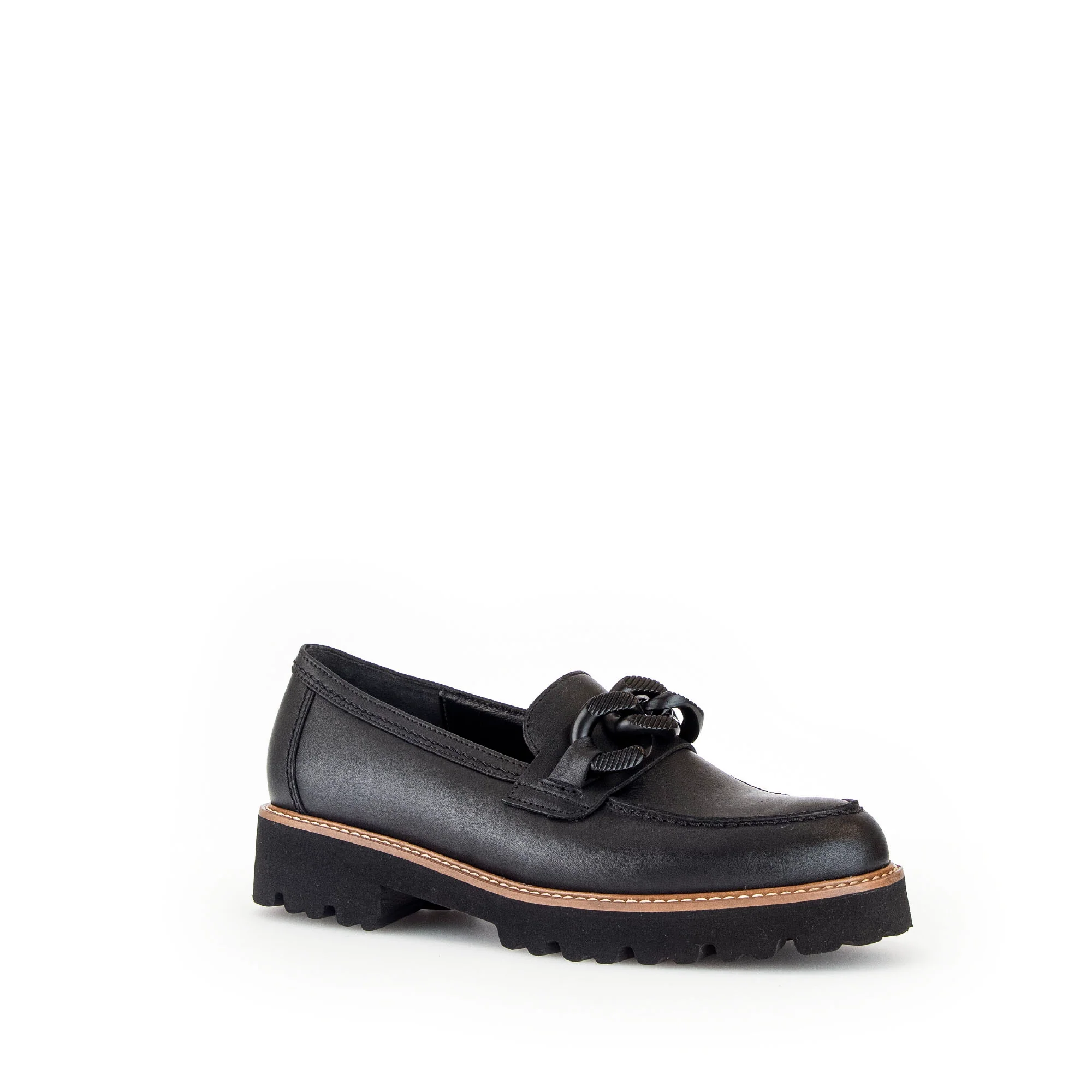 Mocassins noirs en cuir lisse - Image 3