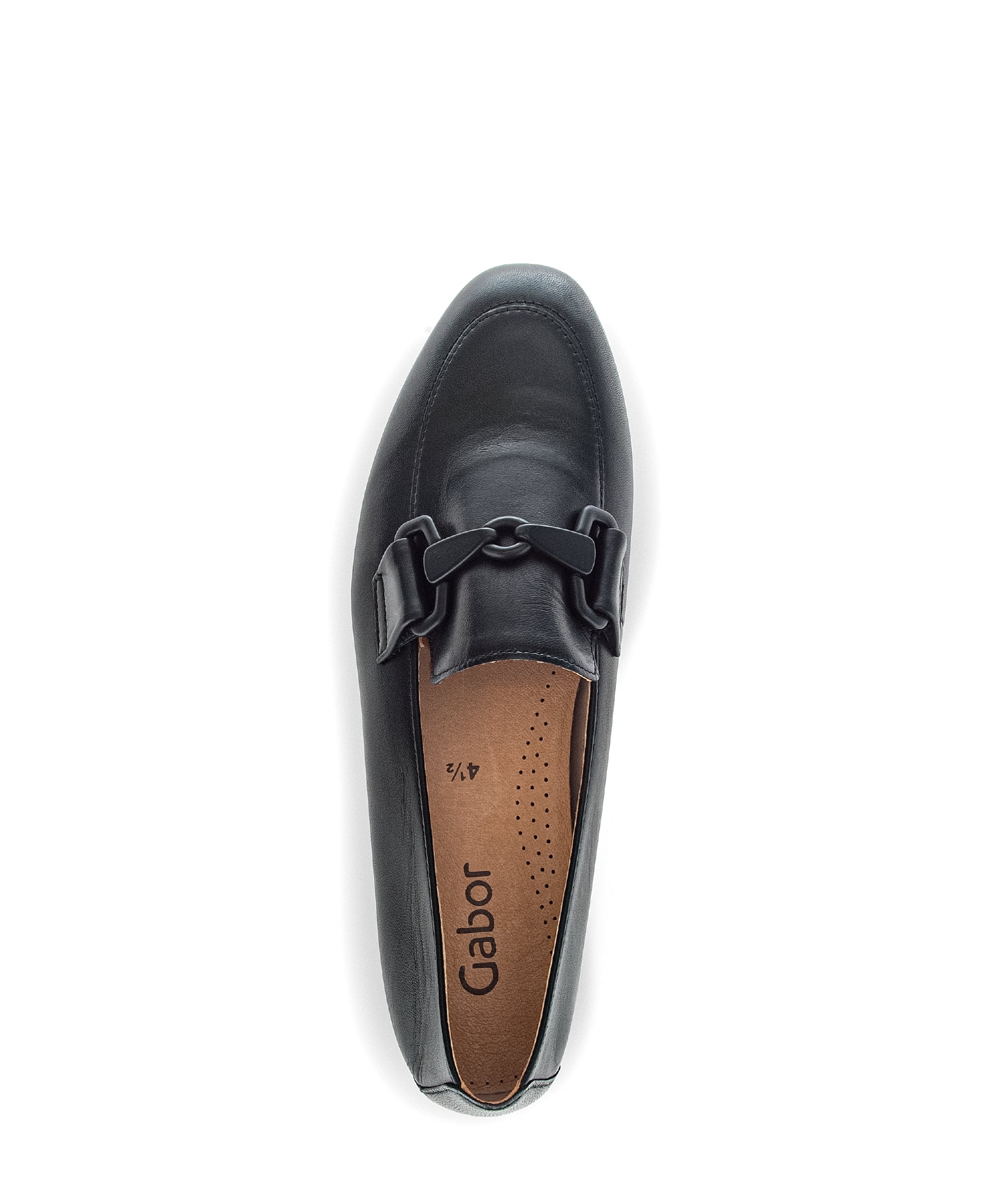 Mocassins noirs en cuir lisse - Image 3