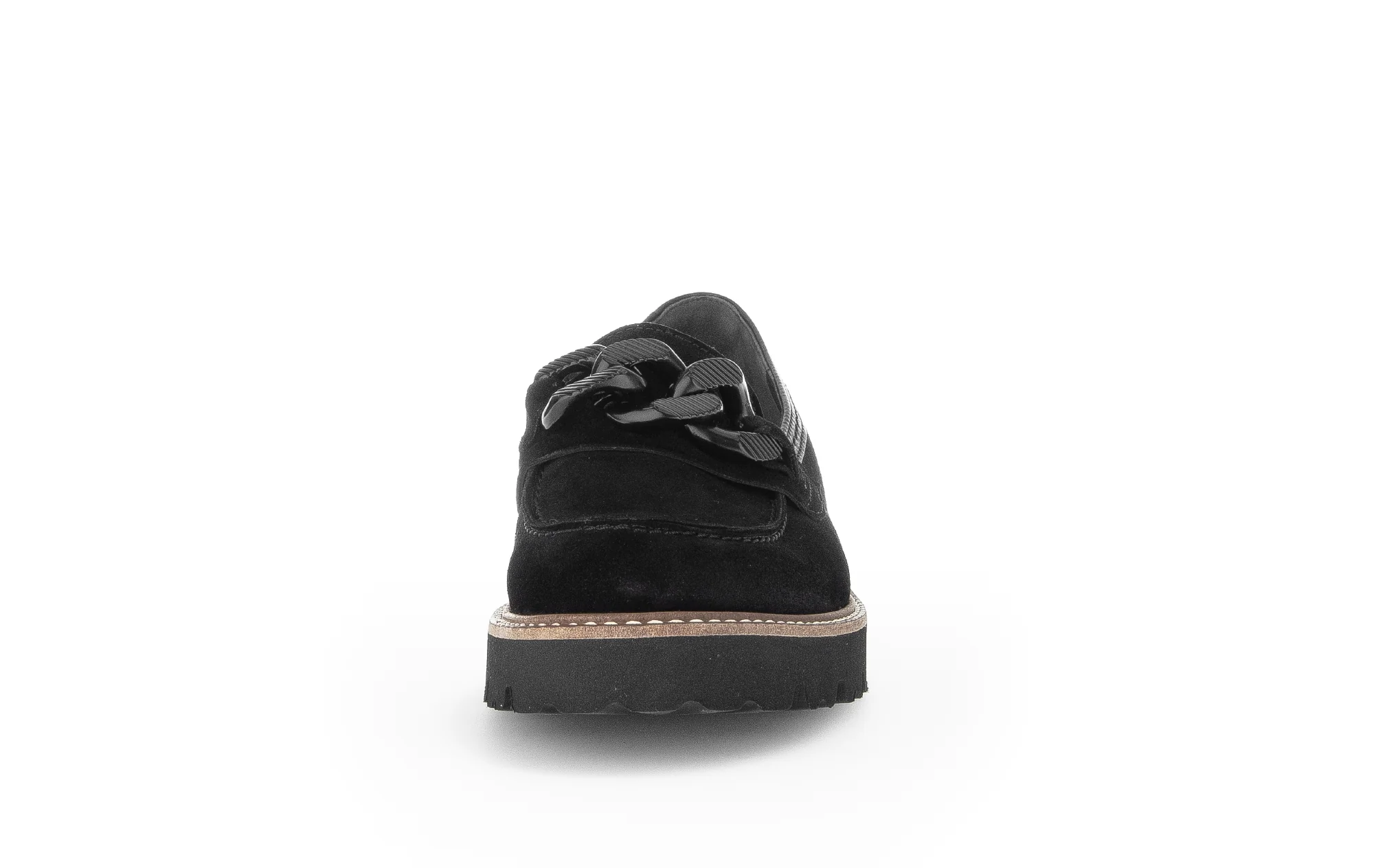 Mocassins noirs en cuir velours - Image 4