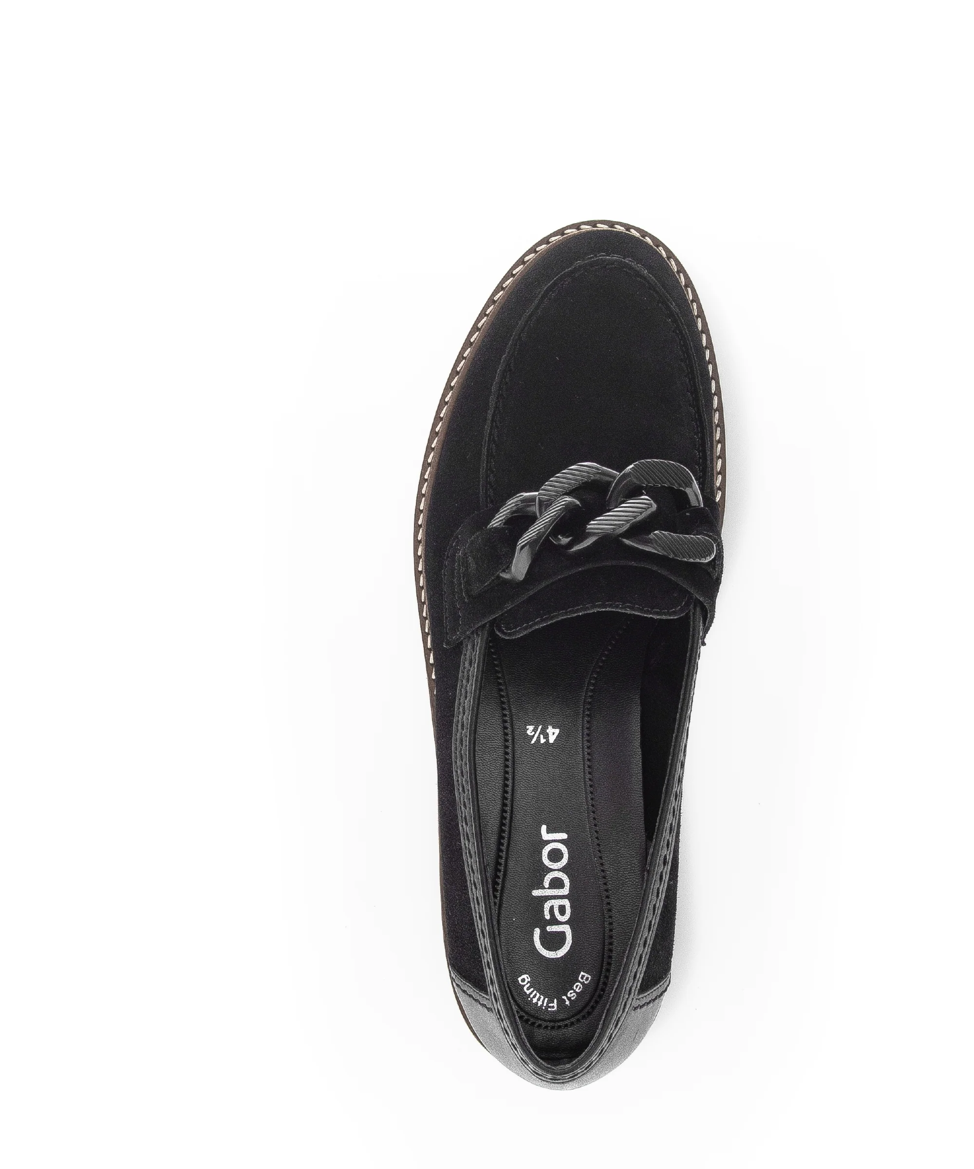 Mocassins noirs en cuir velours - Image 6