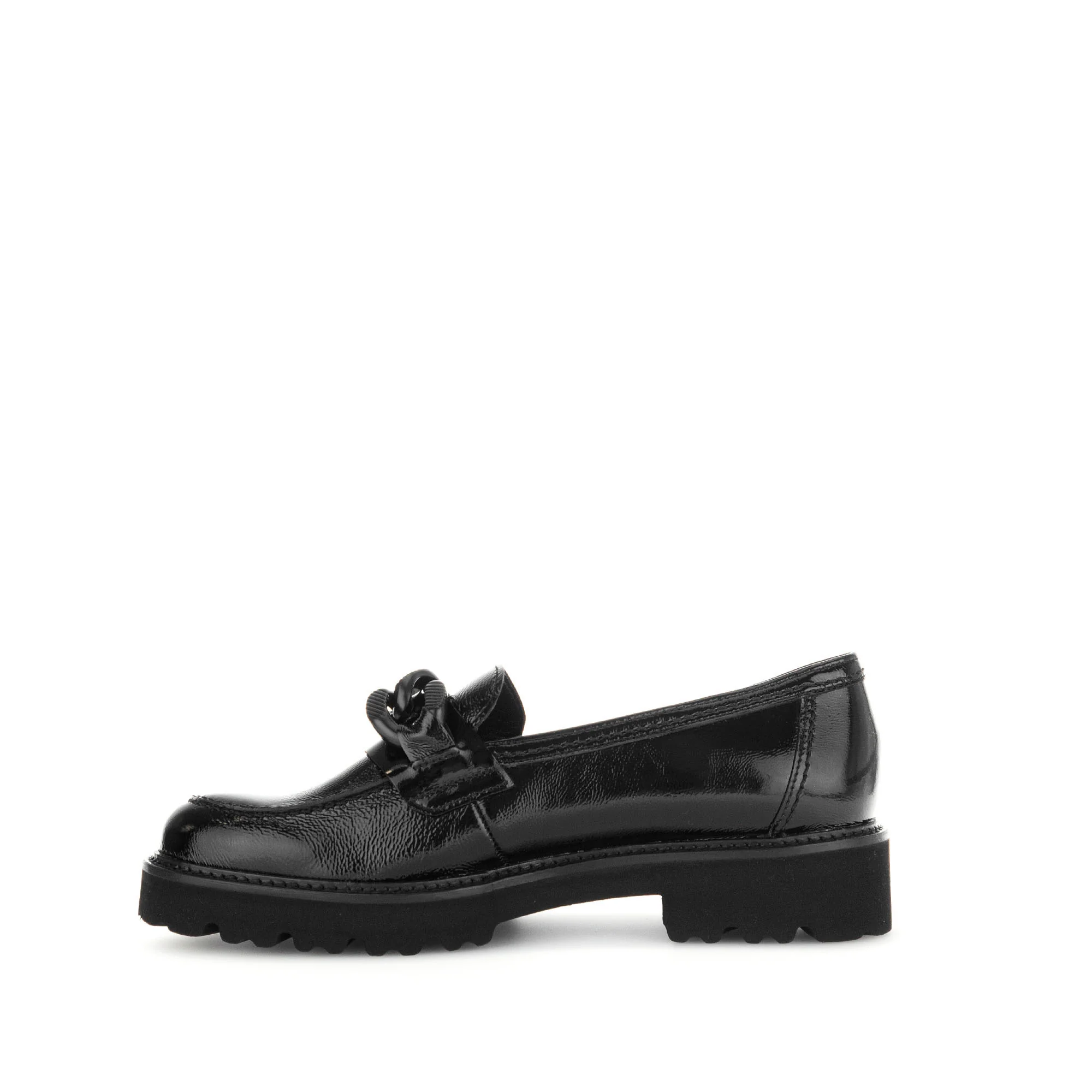 Mocassins noirs en cuir vernis - Image 2