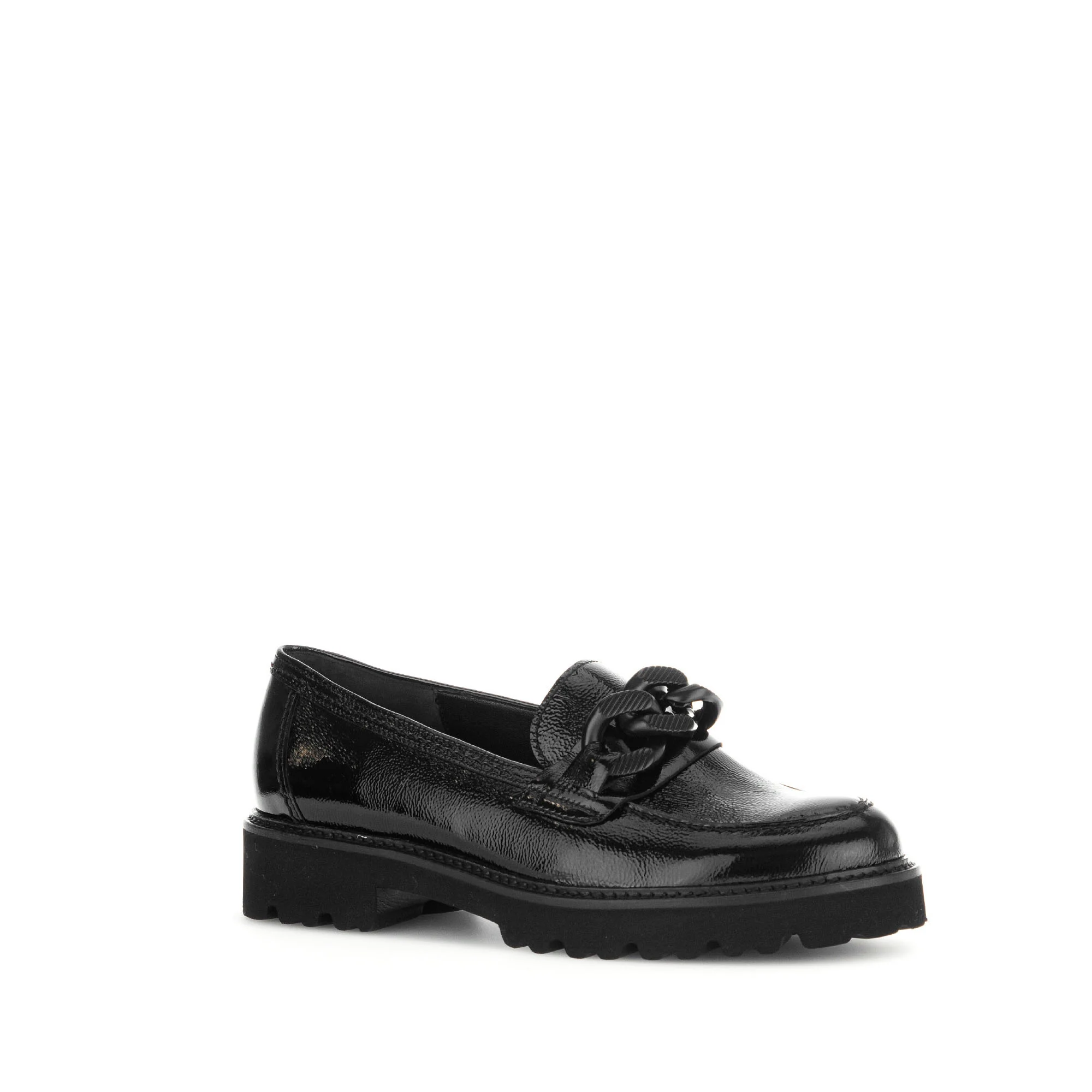 Mocassins noirs en cuir vernis - Image 3
