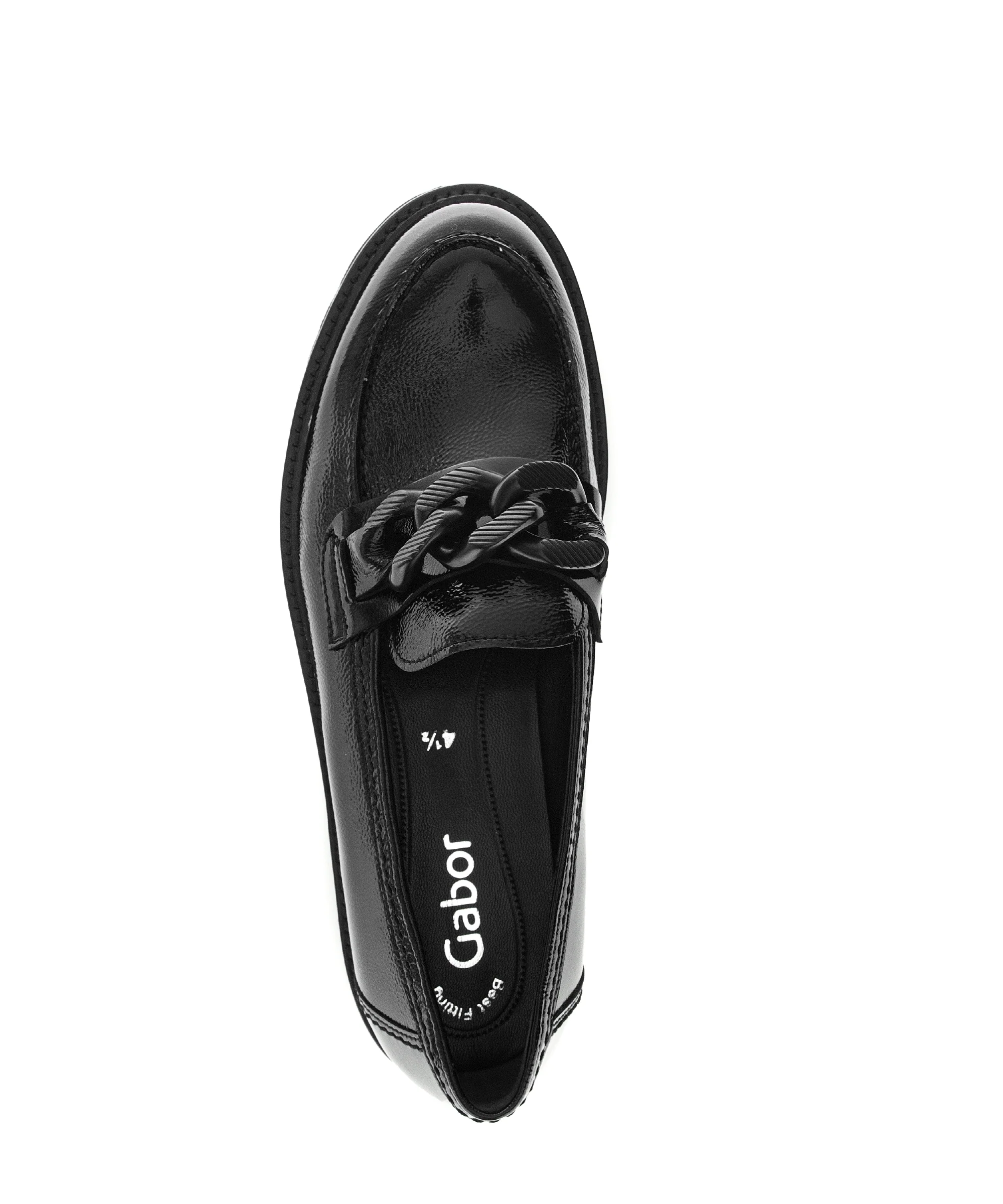Mocassins noirs en cuir vernis - Image 6
