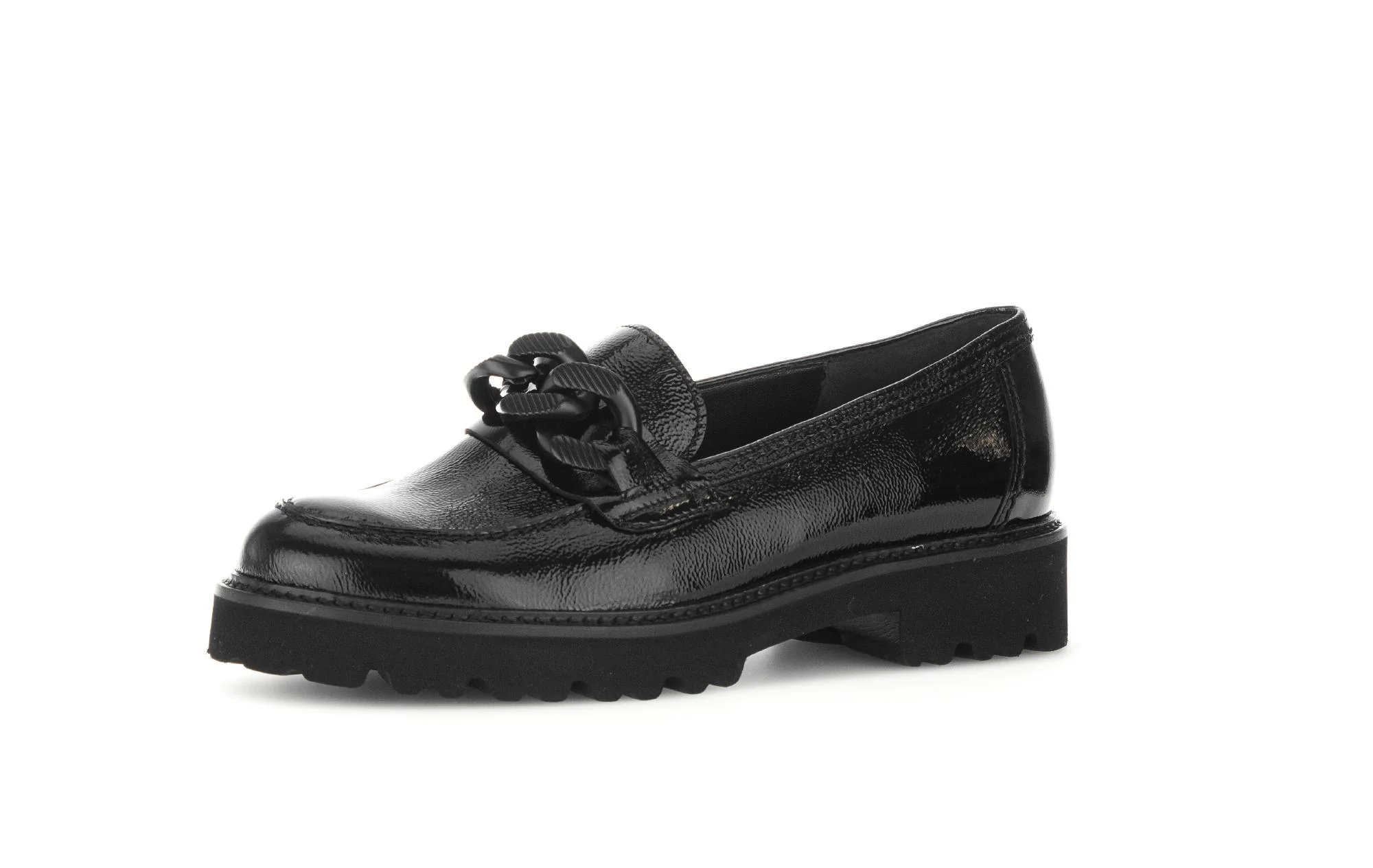 Mocassins noirs en cuir vernis - Image 6