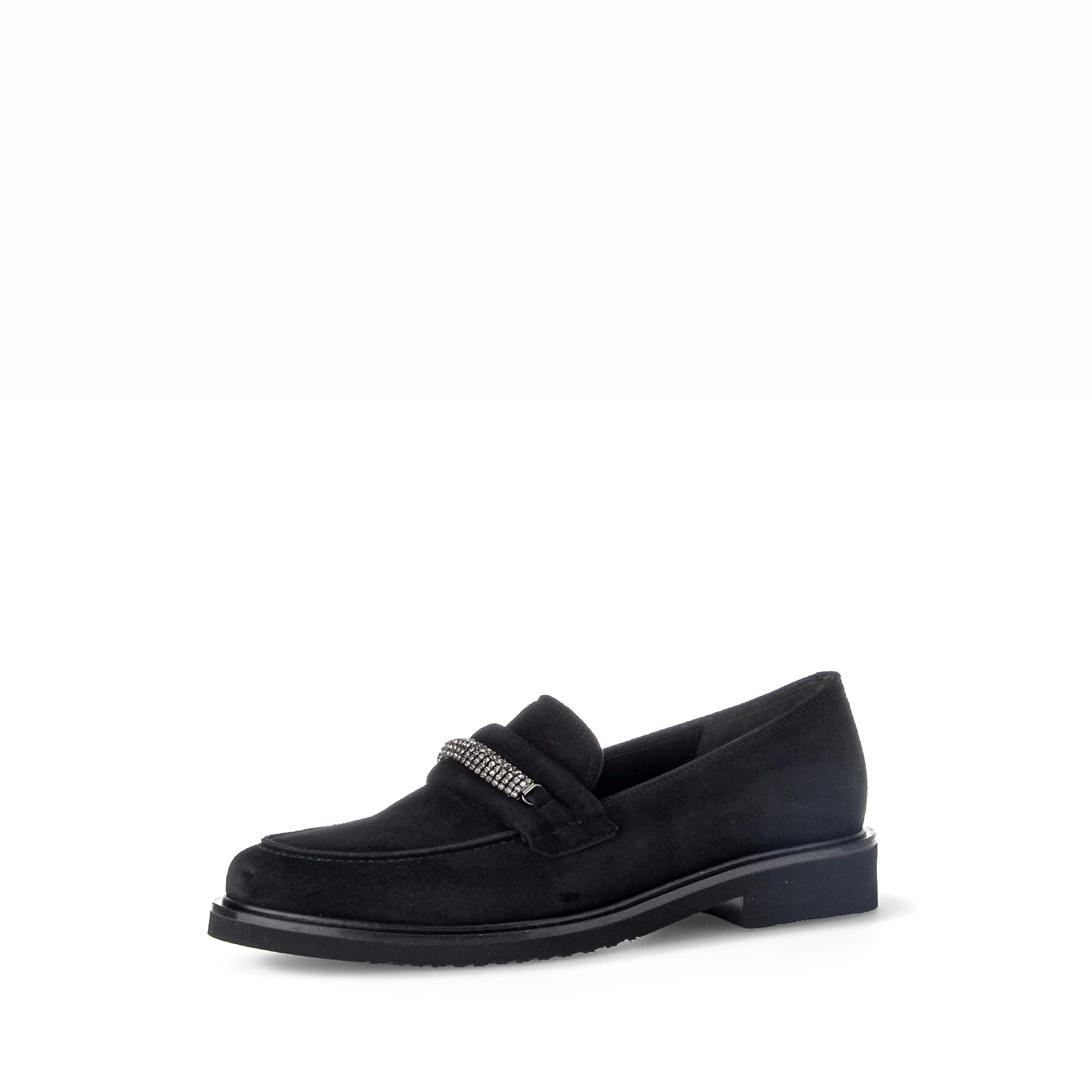 Mocassins noirs en velours - Image 3