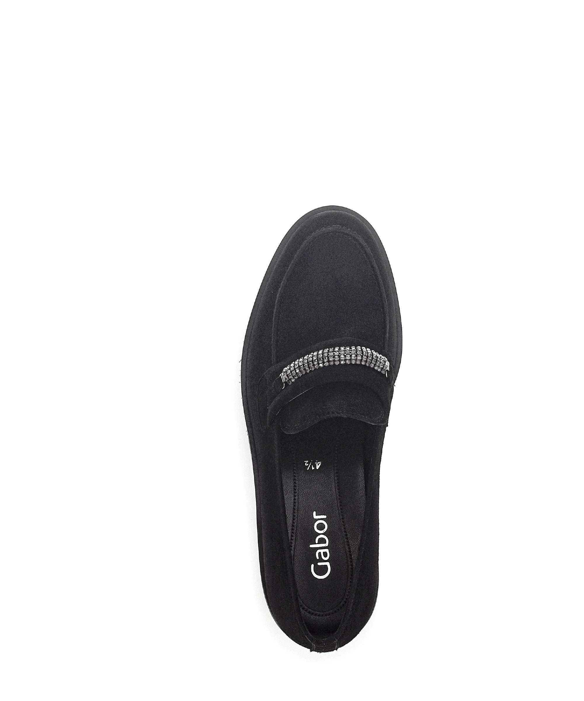 Mocassins noirs en velours - Image 4