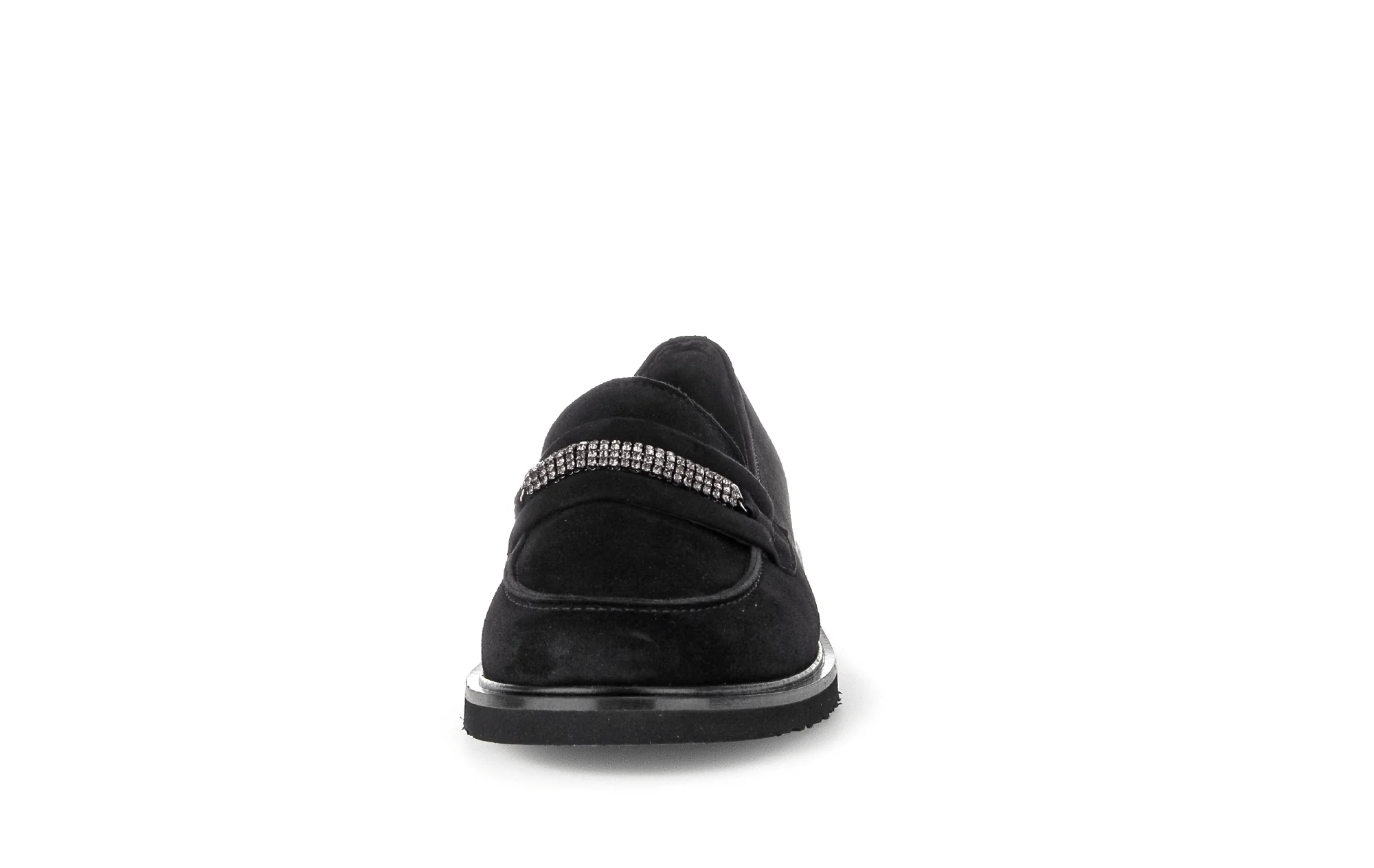 Mocassins noirs en velours - Image 5