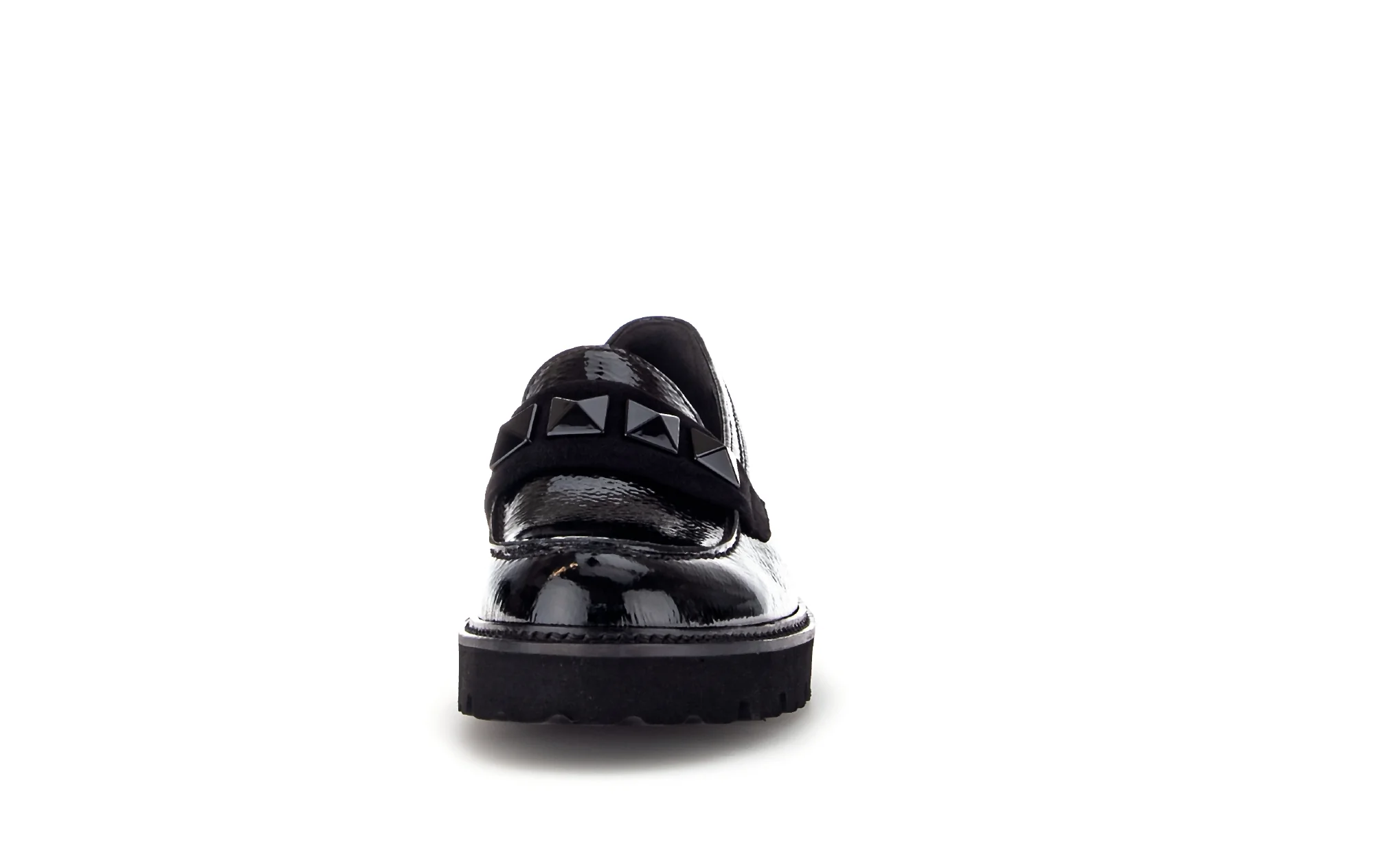 Mocassins noirs vernis et velours - Image 5