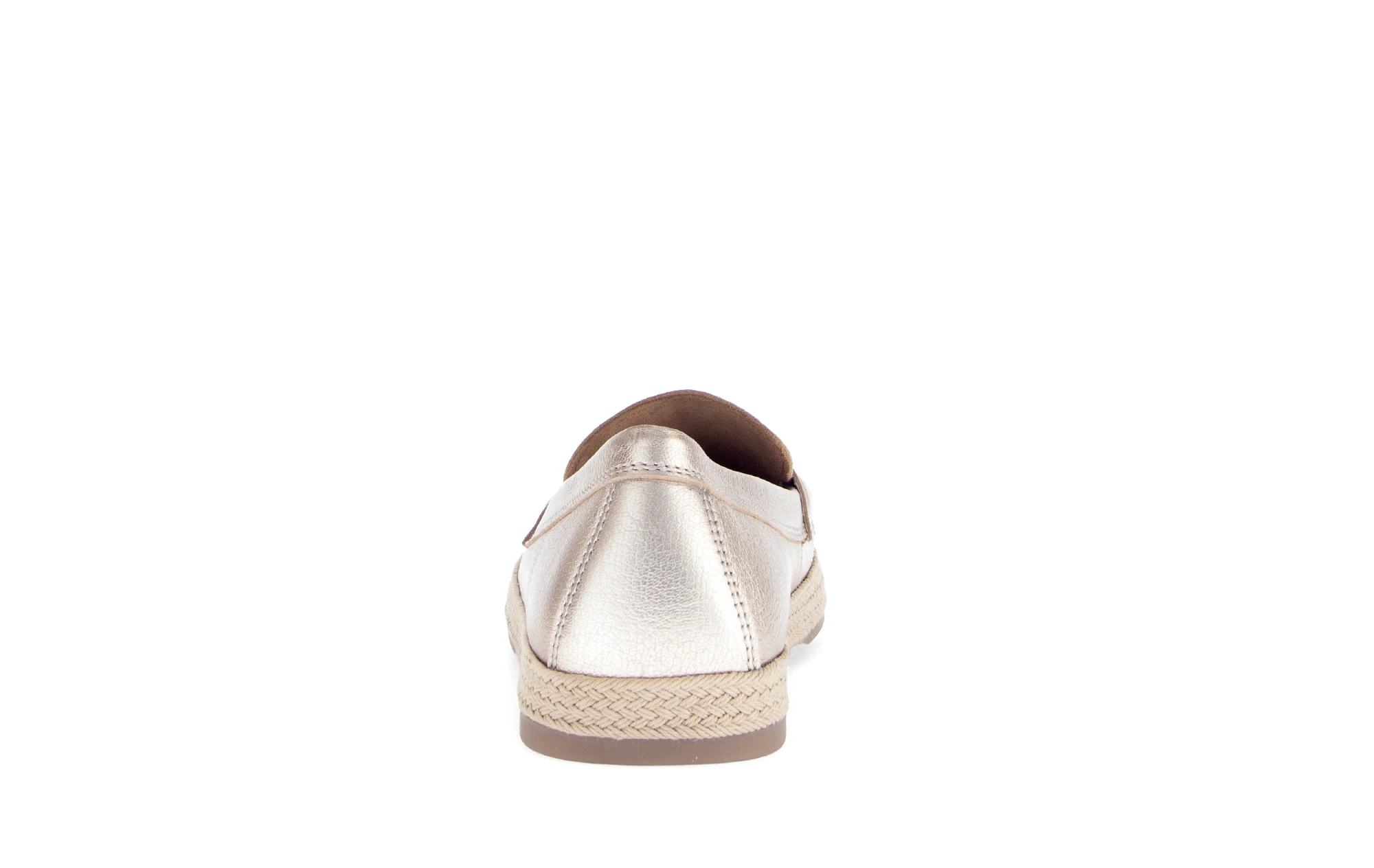 Mocassins poudrés en cuir métallisé - Image 4