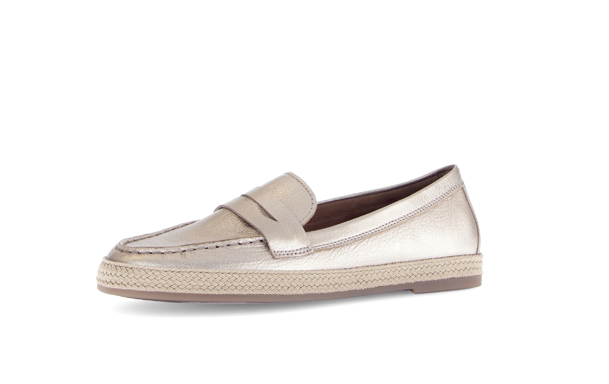 Mocassins poudrés en cuir métallisé - Image 6