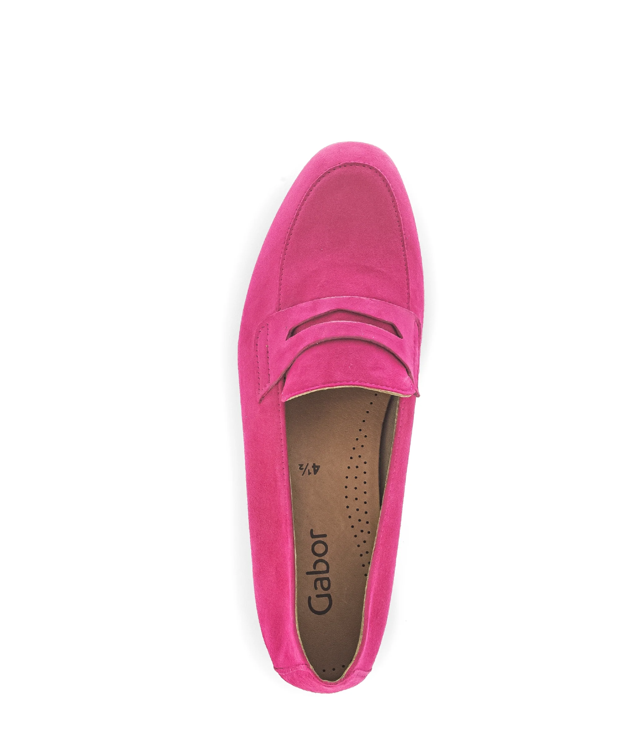 Mocassins roses en cuir velours - Image 4