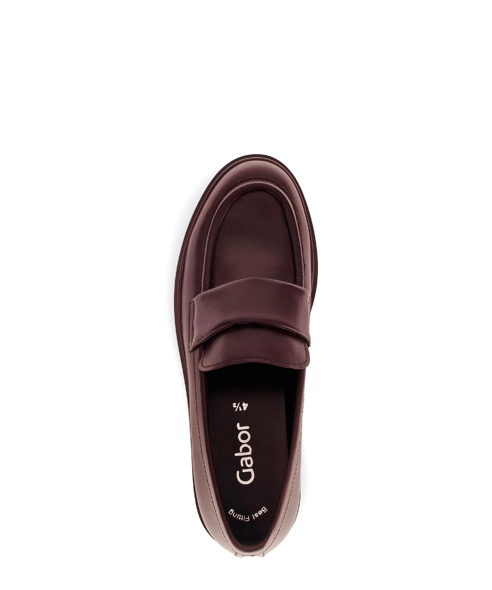 Mocassins rouges en cuir lisse - Image 3