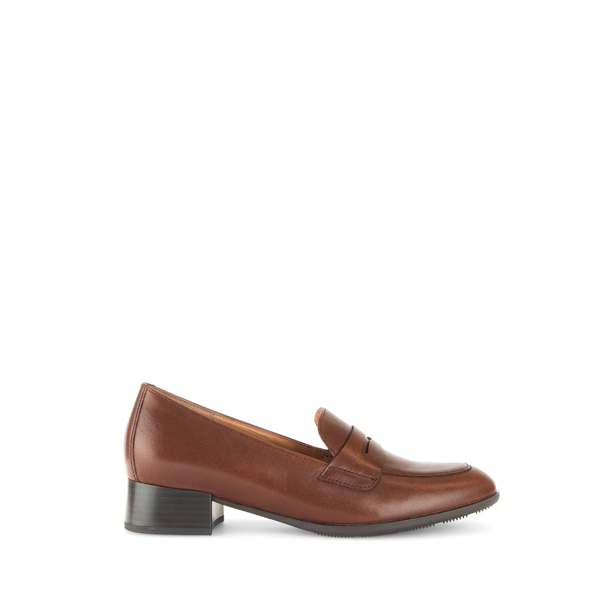 Mocassins Cognac en cuir lisse