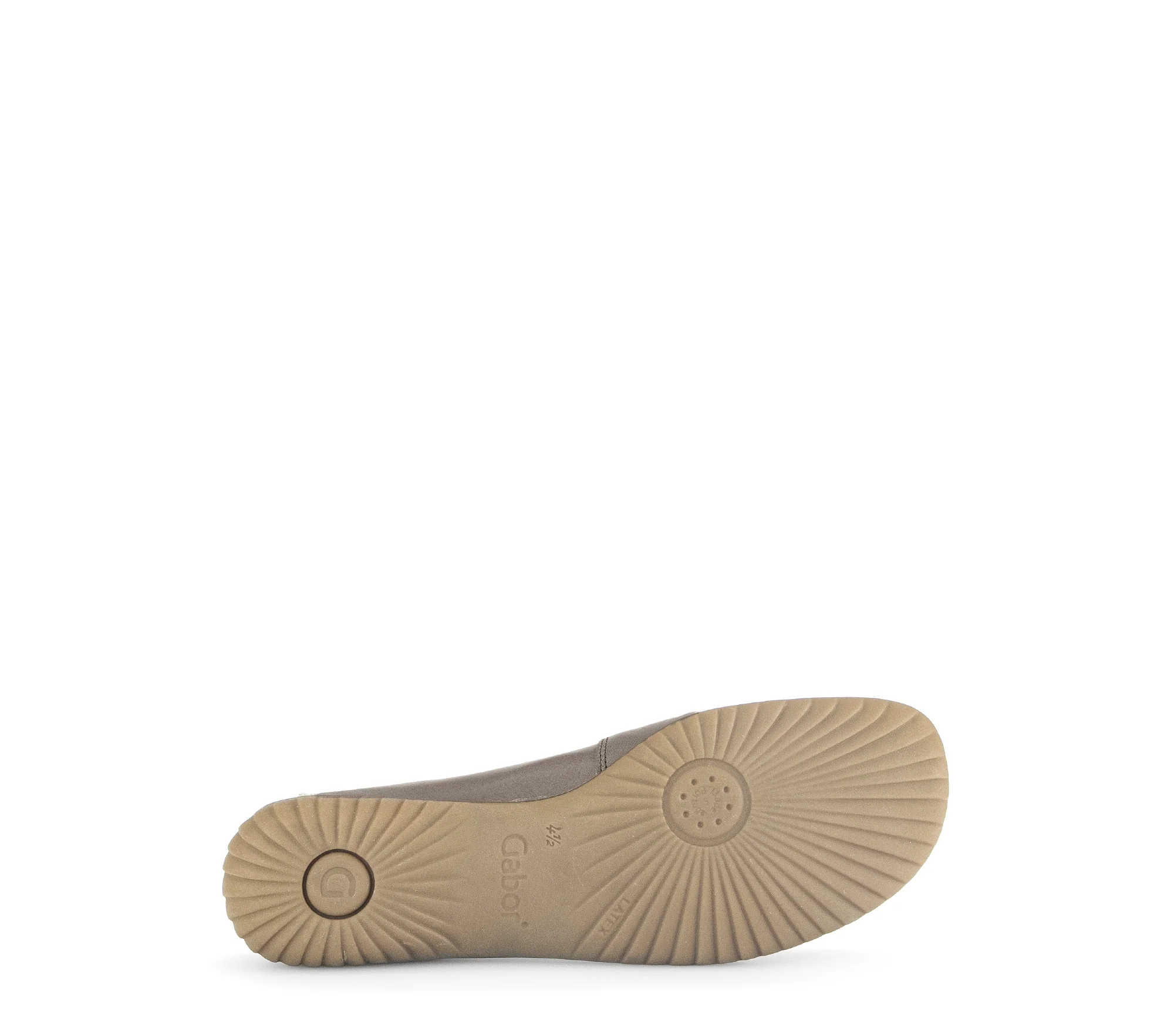 Mocassins taupe/argent en cuir - Image 7