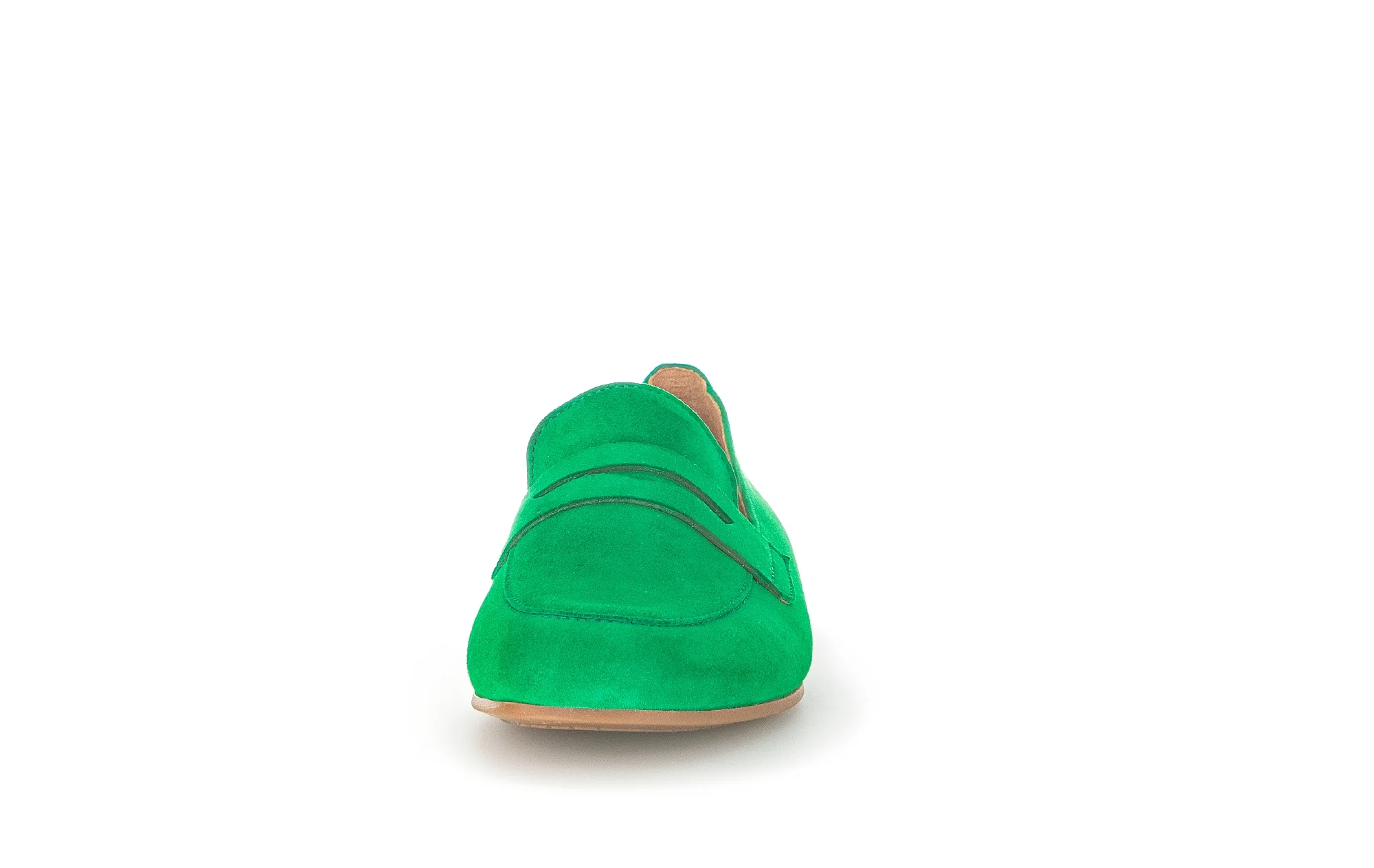 Mocassins verts en cuir velours - Image 4