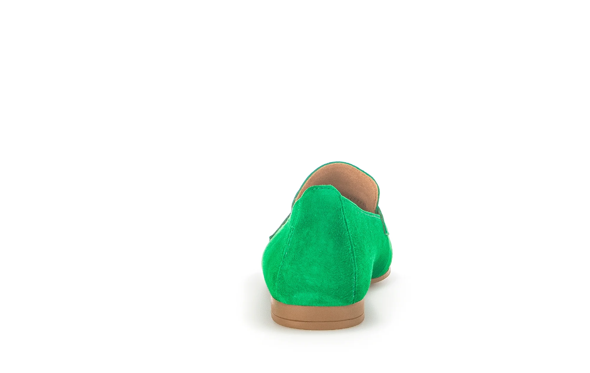Mocassins verts en cuir velours - Image 6