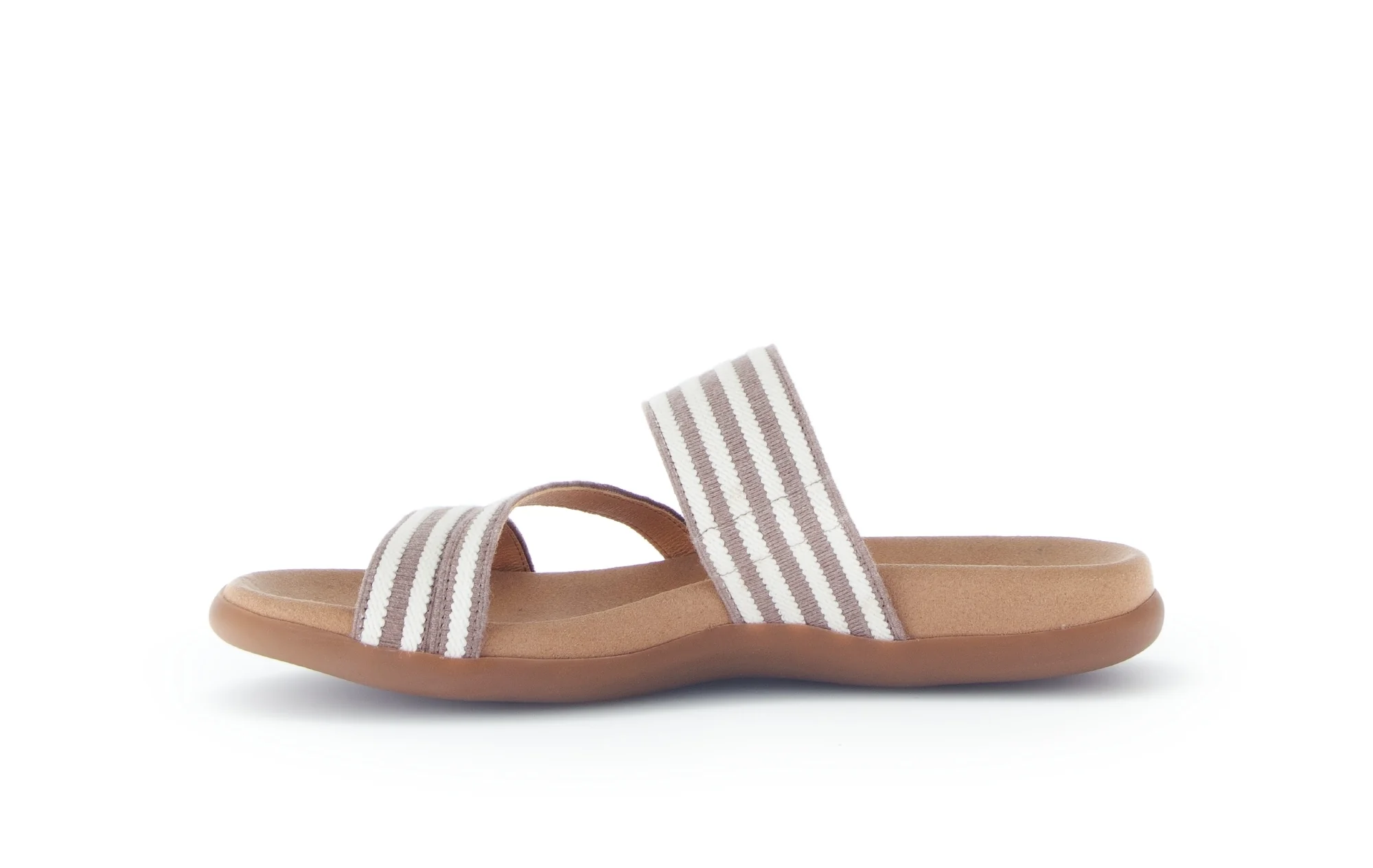 Mules beiges en bande élastique - Image 2